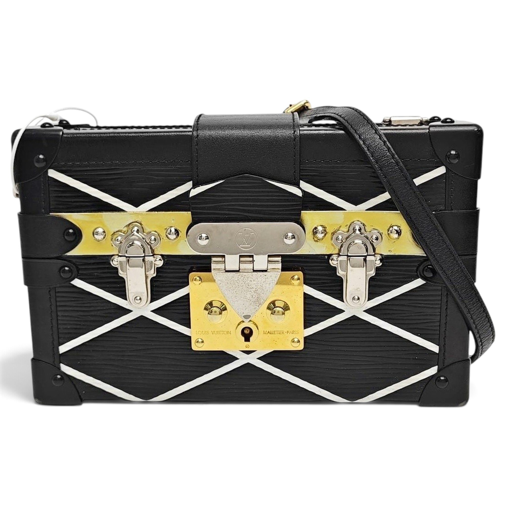 Petite Malle leather handbag