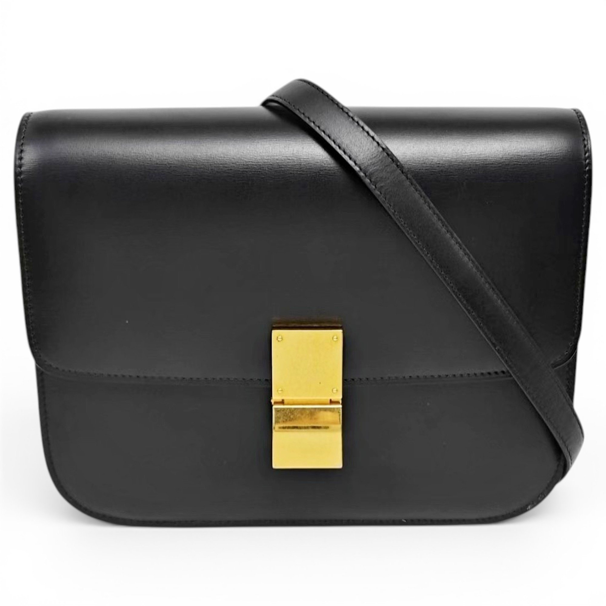 Classic leather crossbody bag