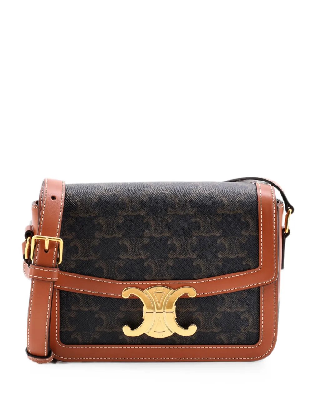 Triomphe Triomphe Coated Canvas Teen shoulder bag