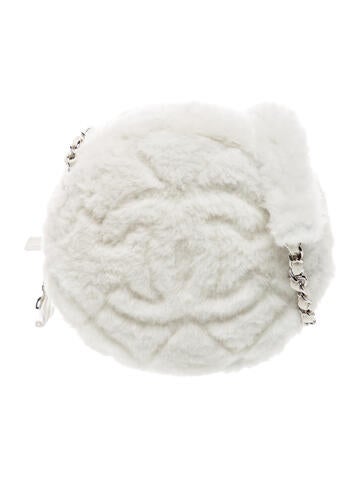 Mini Quilted Shearling Camera Bag w/Tags