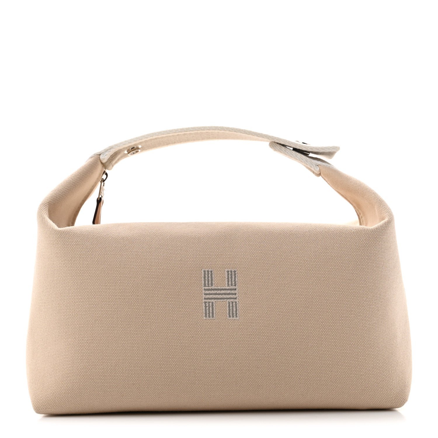Hermes Canvas Large Bride-A-Brac Pouch Natural