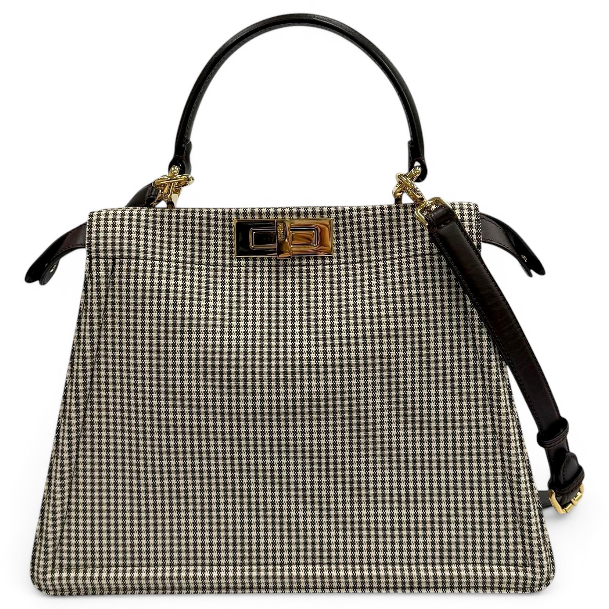 Peekaboo leather handbag