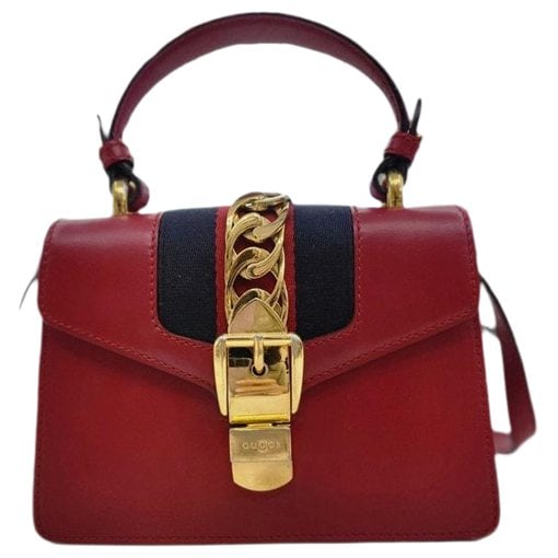 Leather clutch bag