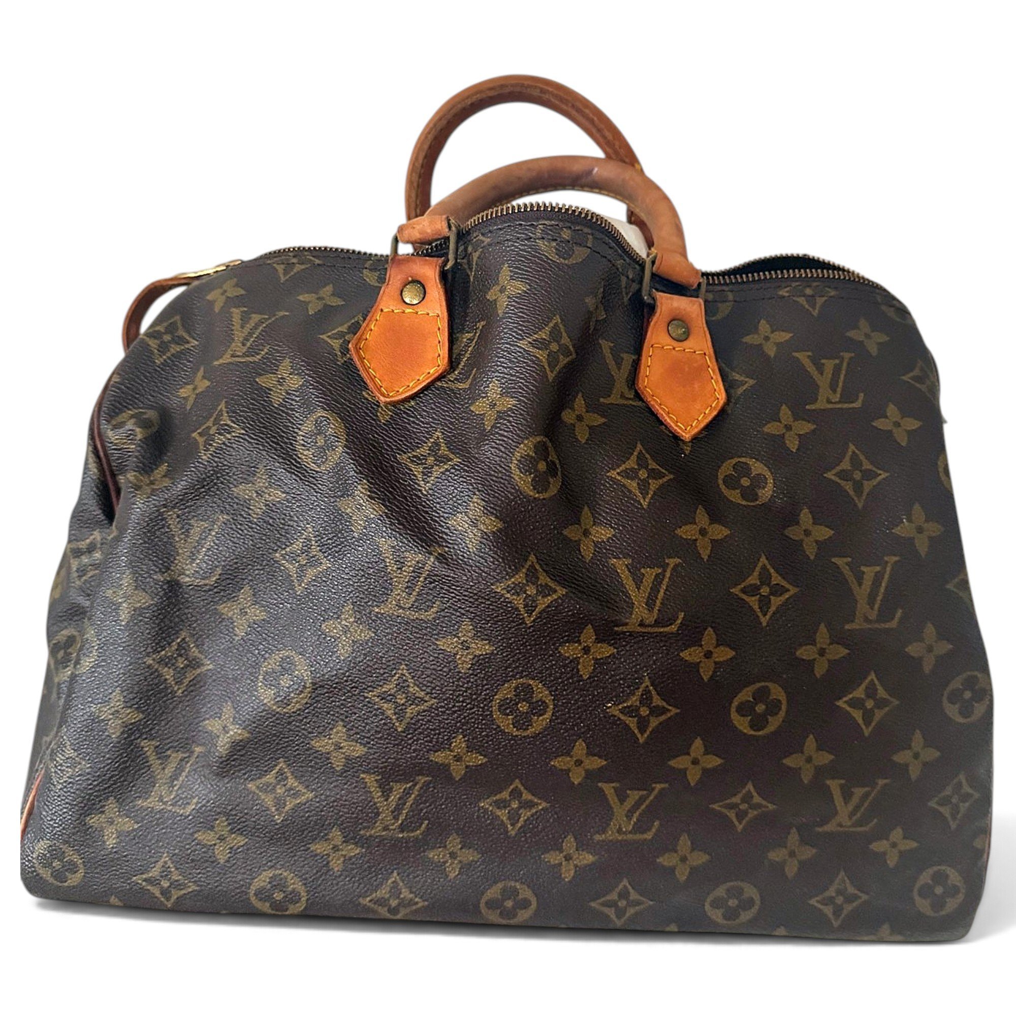 Speedy leather bowling bag