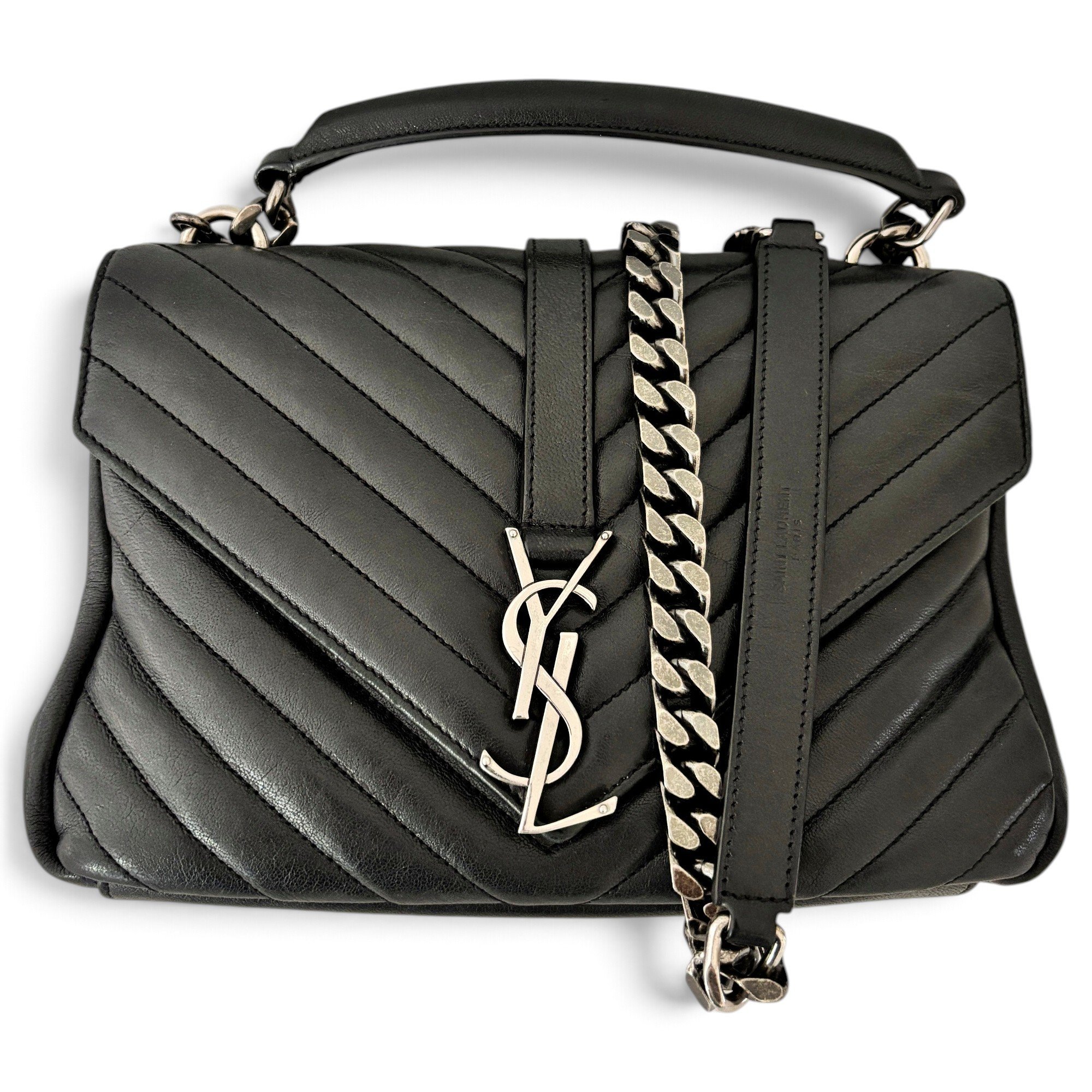 Collége monogramme leather handbag