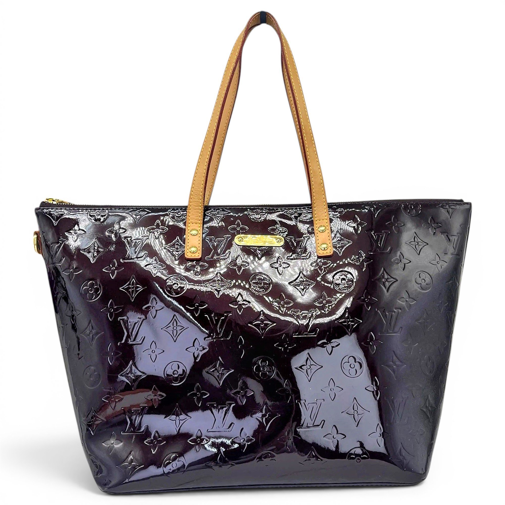 Bellevue patent leather handbag