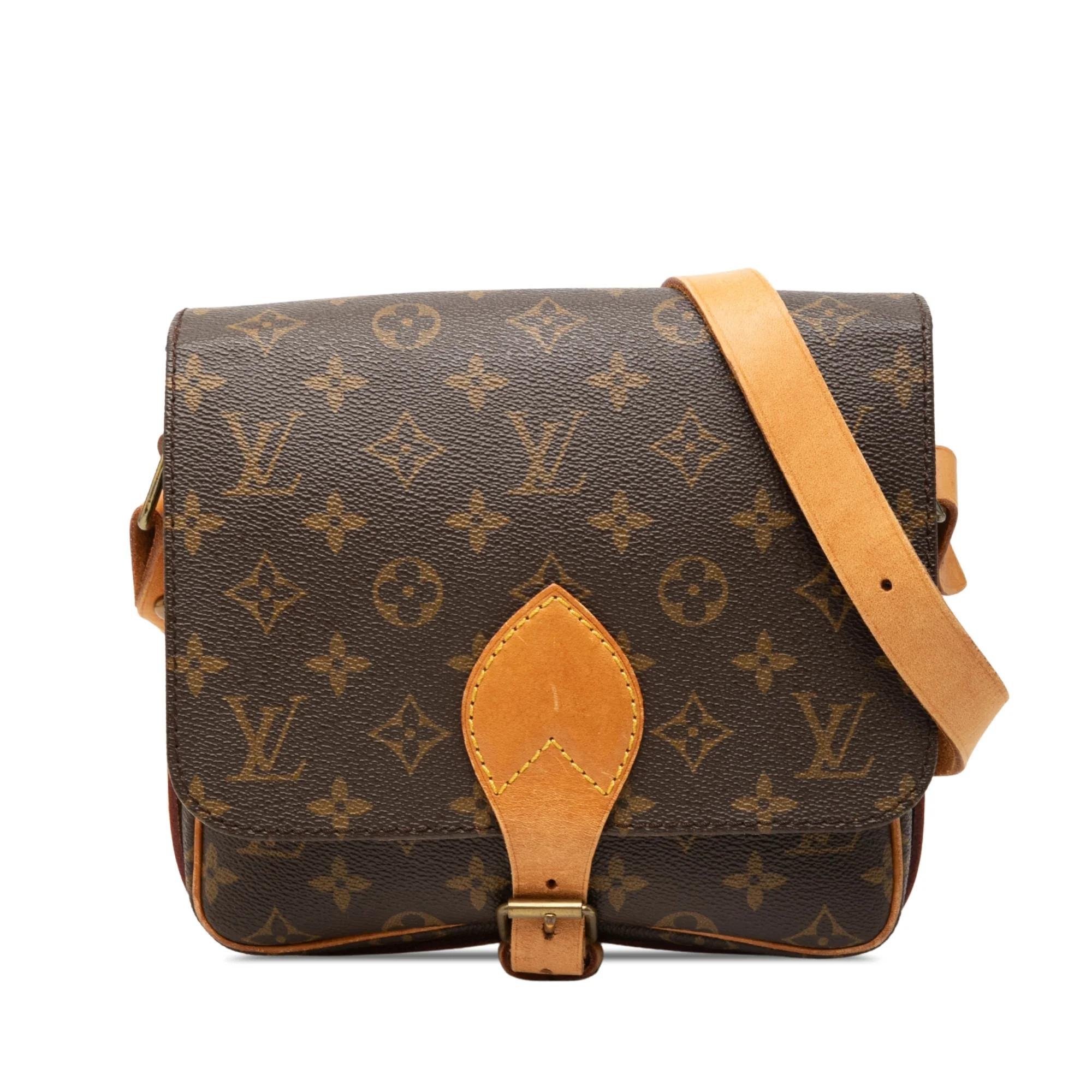 Cartouchière leather handbag