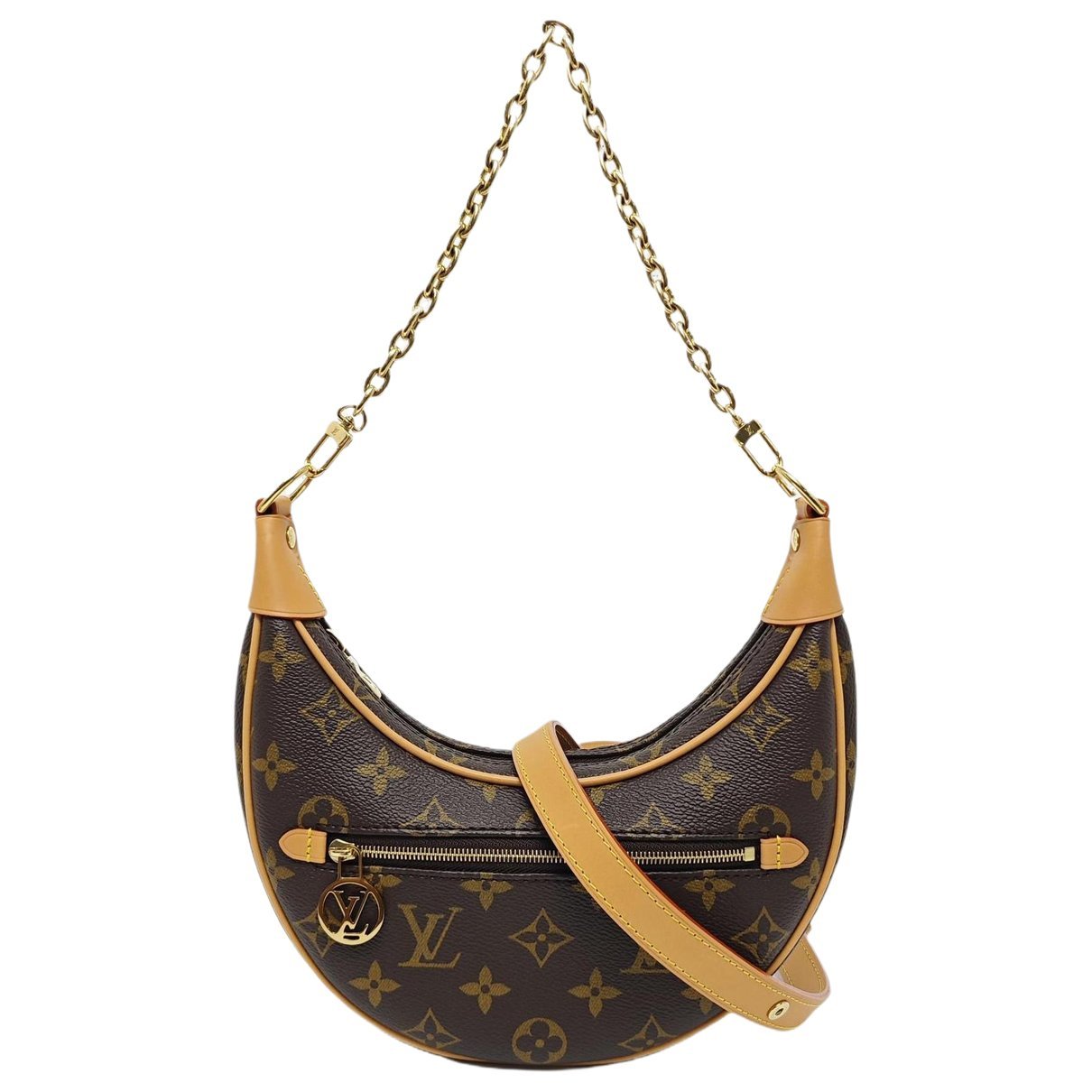 Loop leather crossbody bag