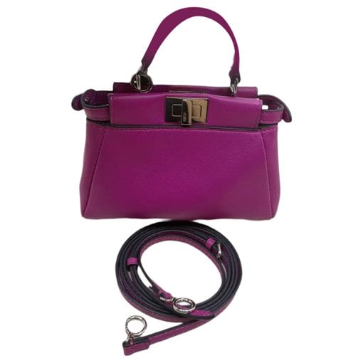 Peekaboo mini pocket leather crossbody bag