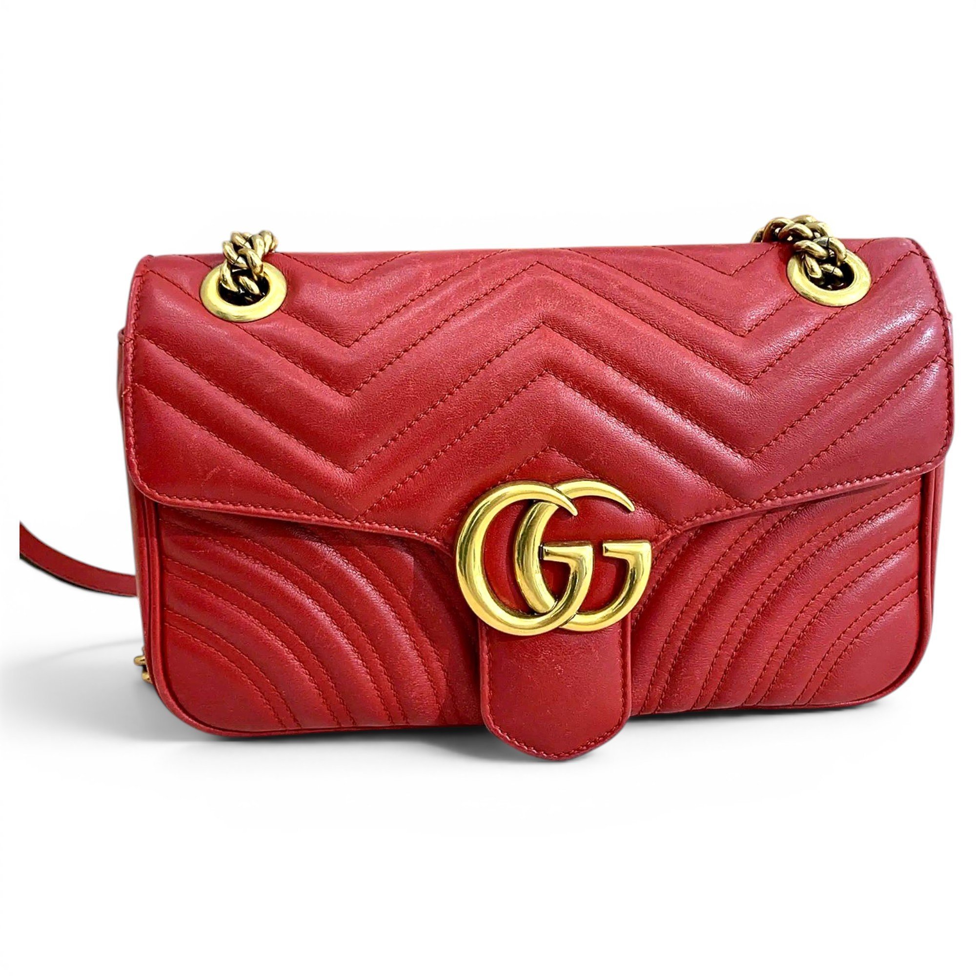 GG Marmont Flap leather crossbody bag