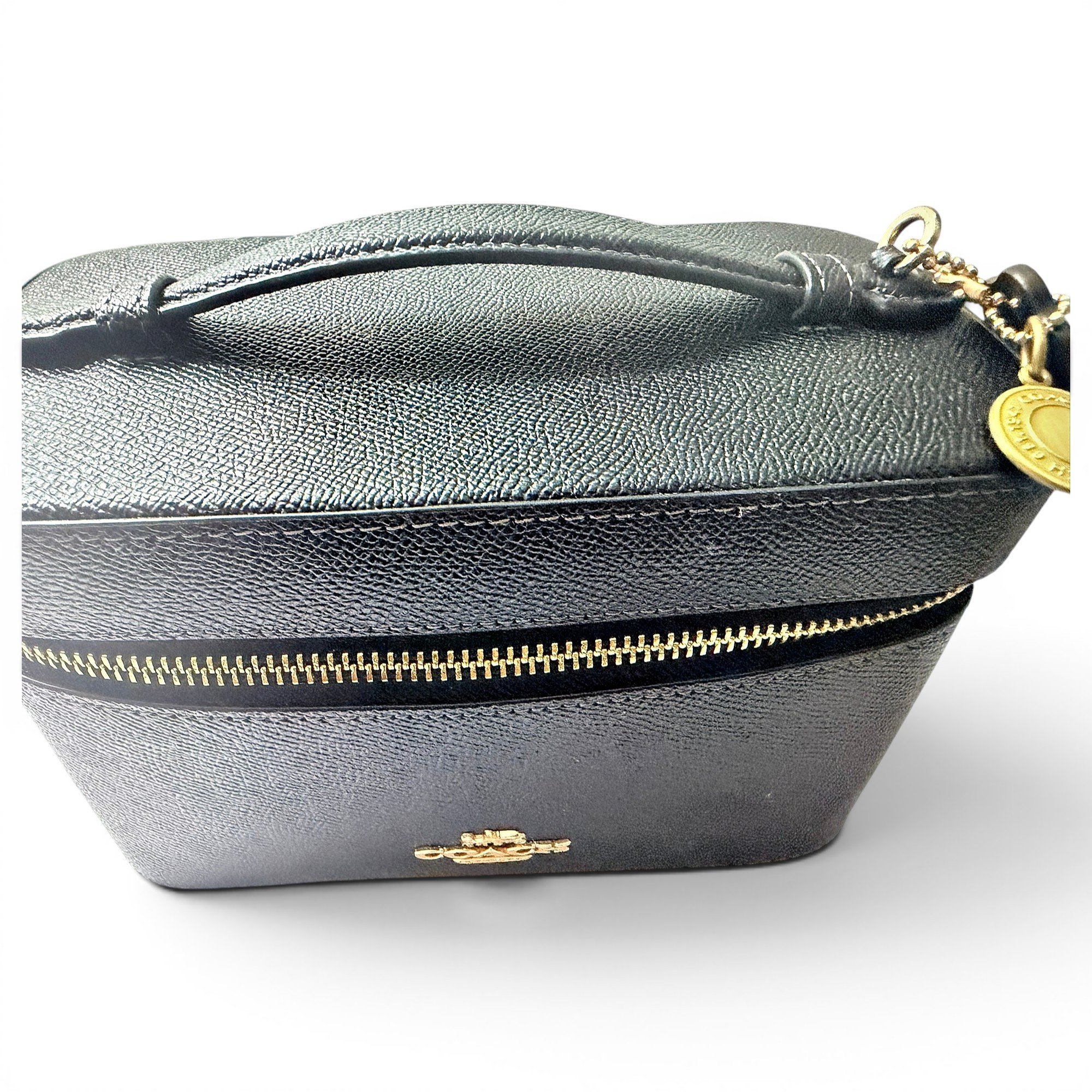 Patent leather vanity case