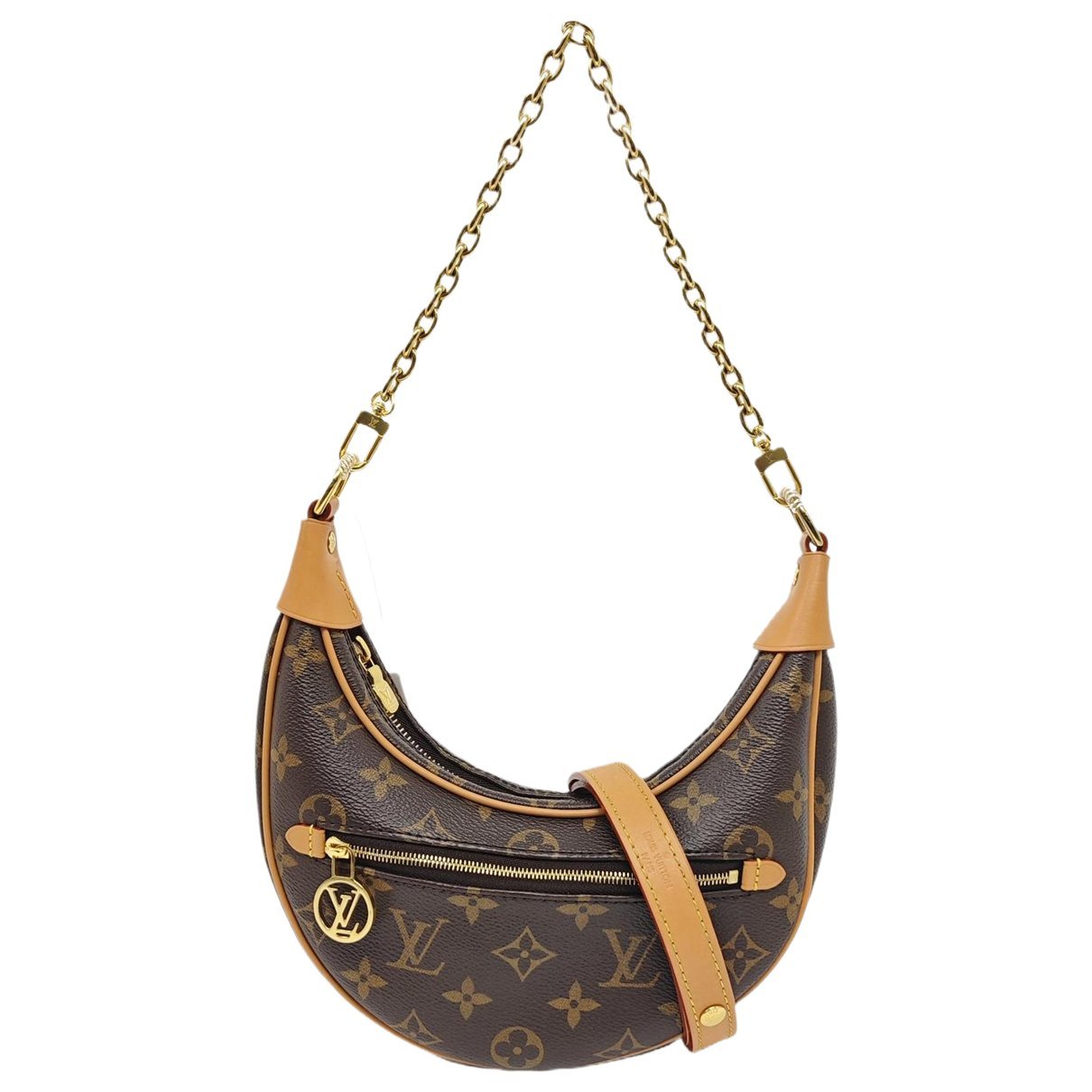 Loop leather crossbody bag