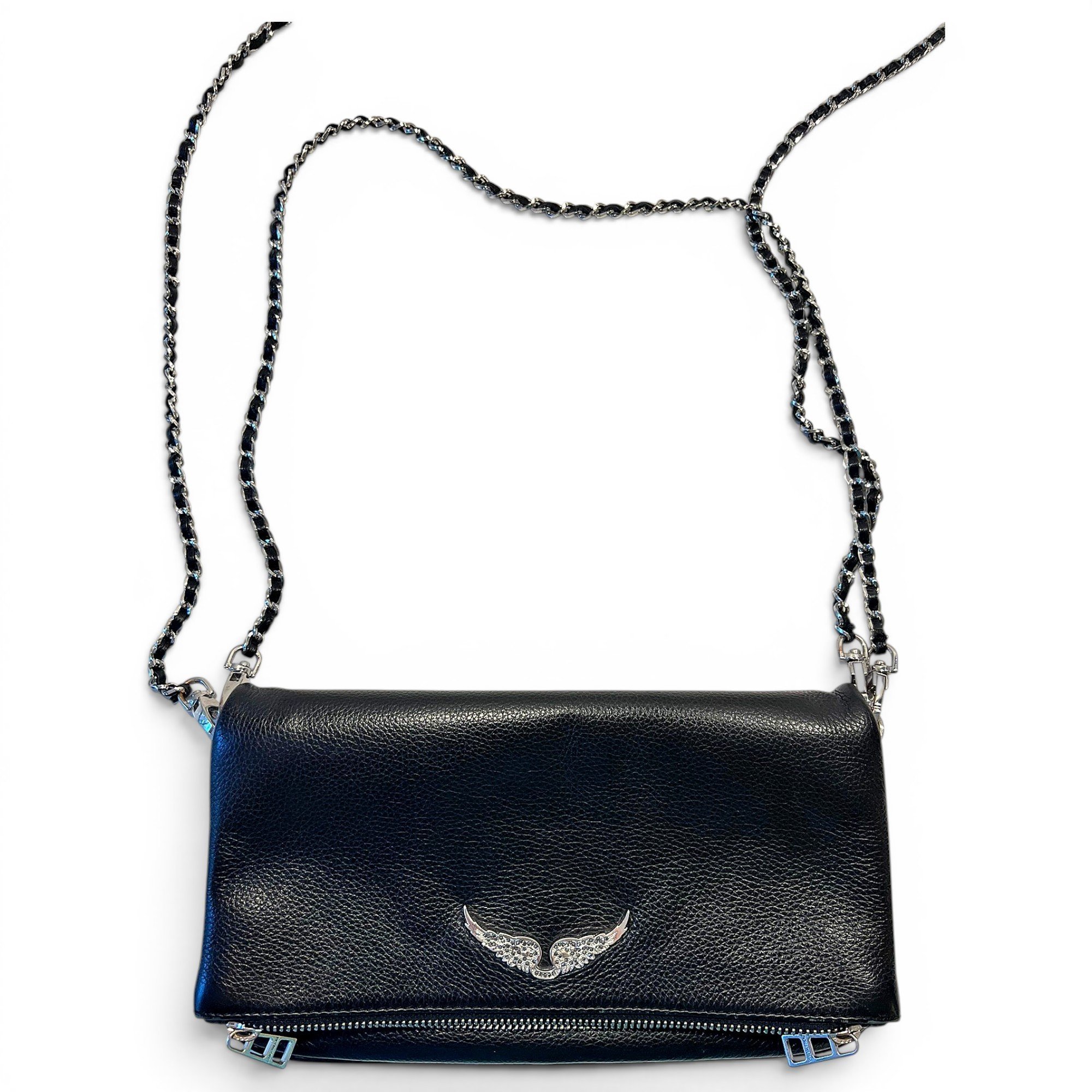 Rock leather crossbody bag