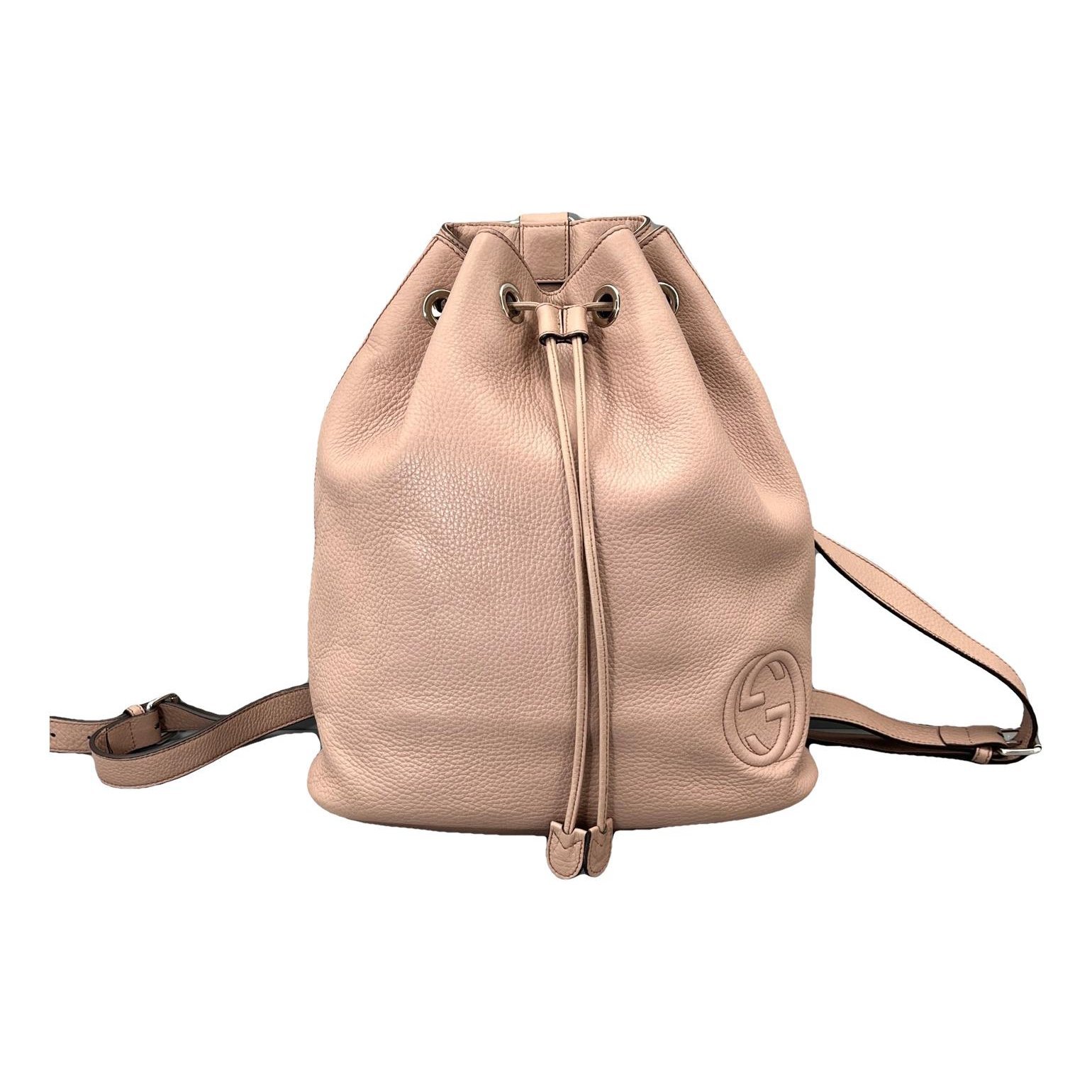 Leather backpack