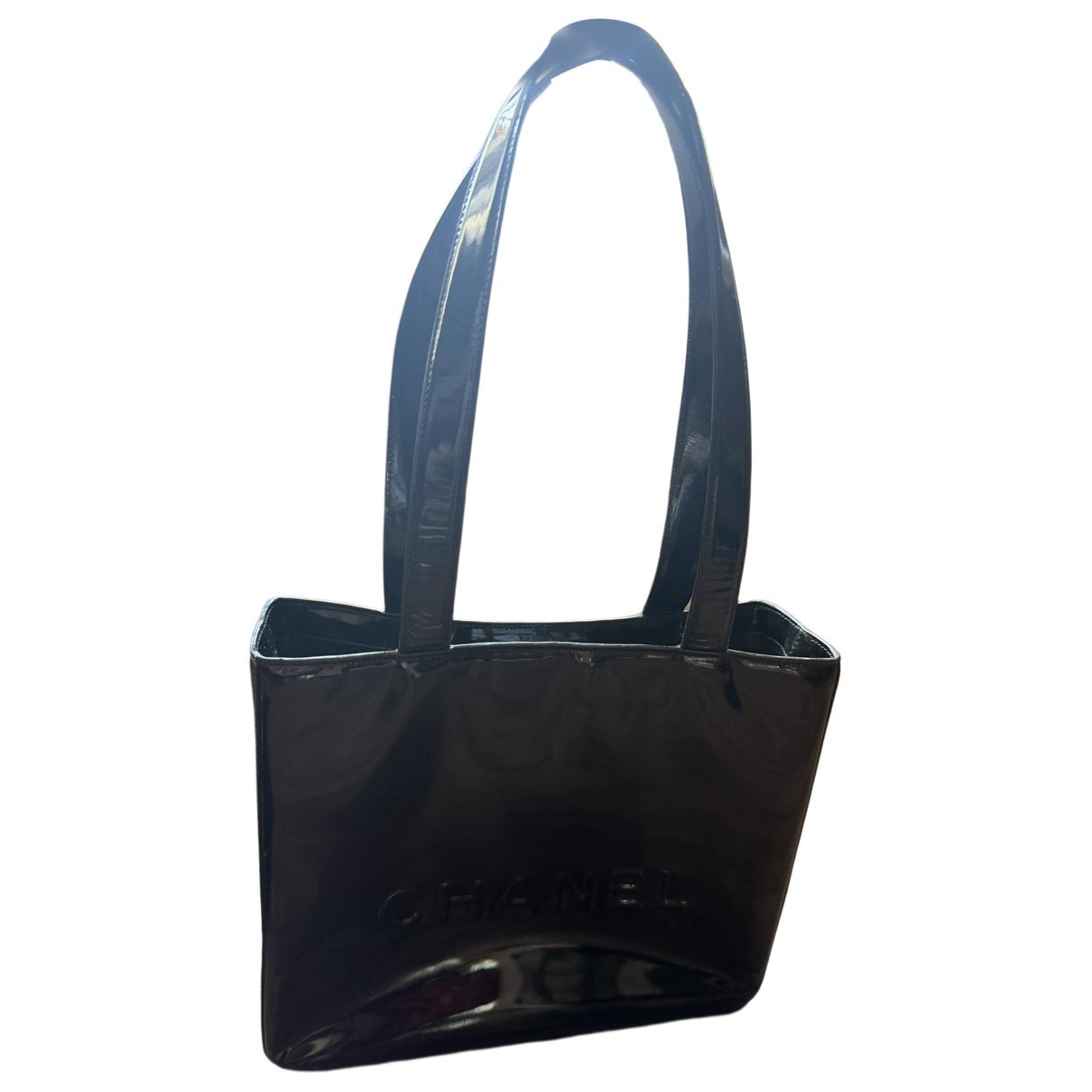 Patent leather handbag