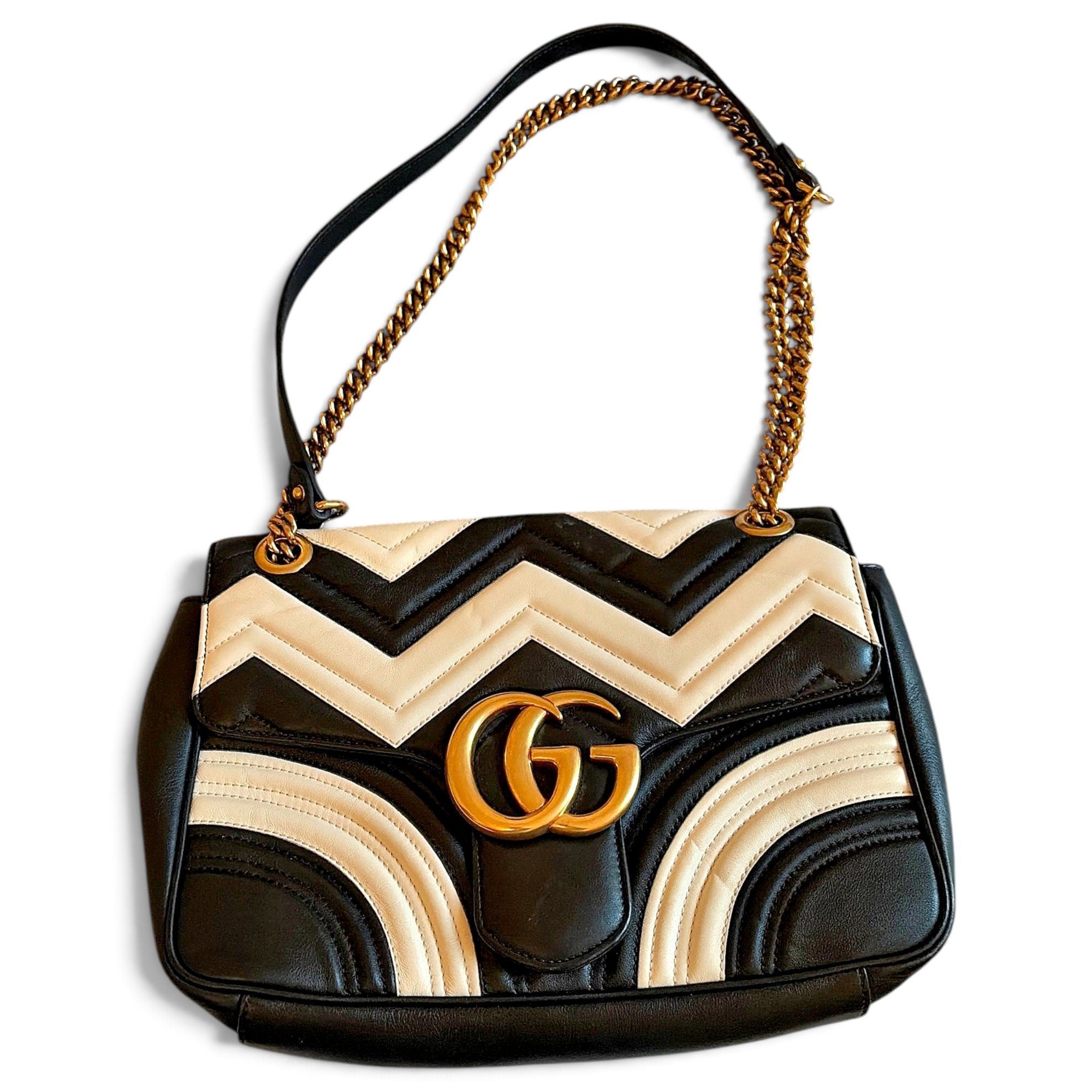 GG Marmont Ribbon leather handbag
