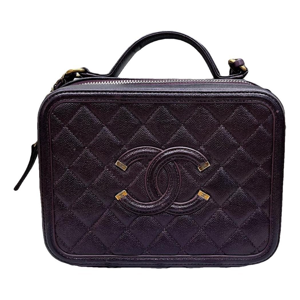 Vanity leather handbag