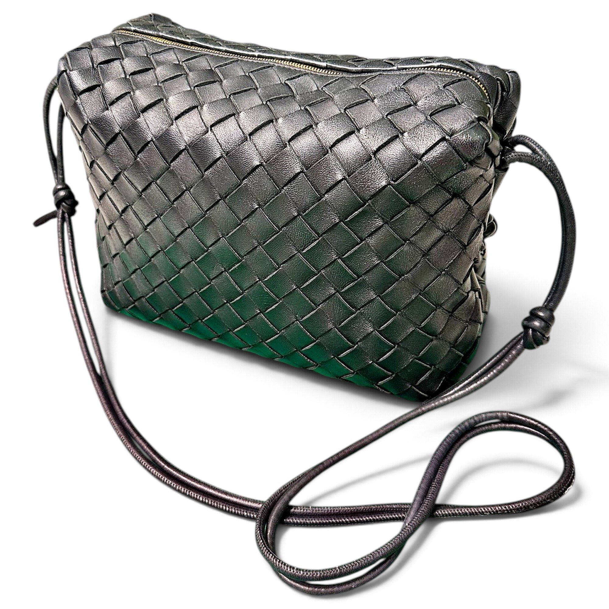 Loop leather crossbody bag