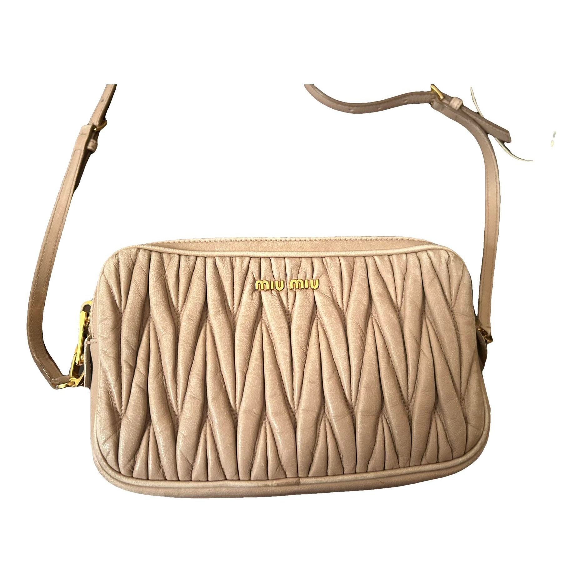 Miu Wander leather handbag
