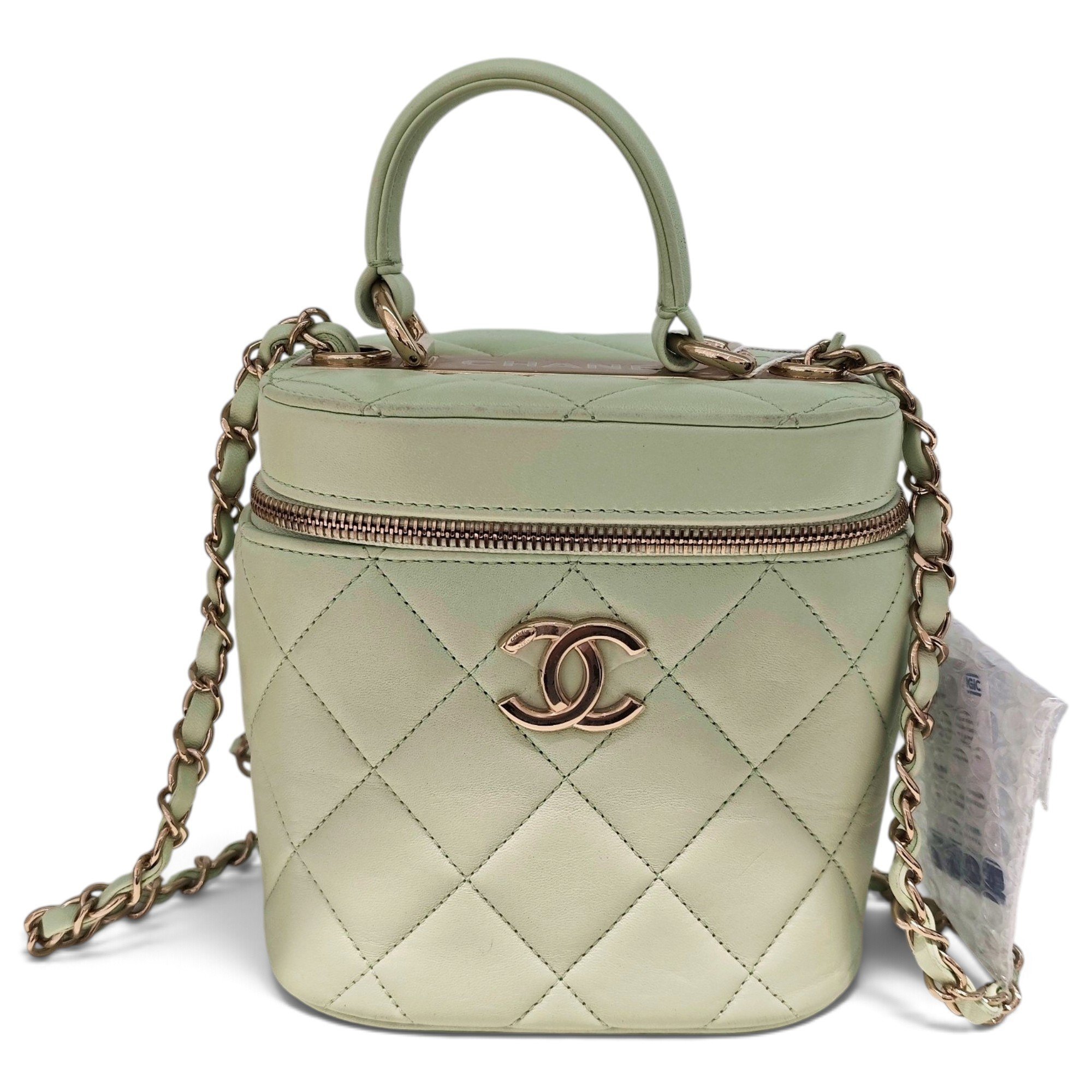 Trendy CC Vanity leather handbag