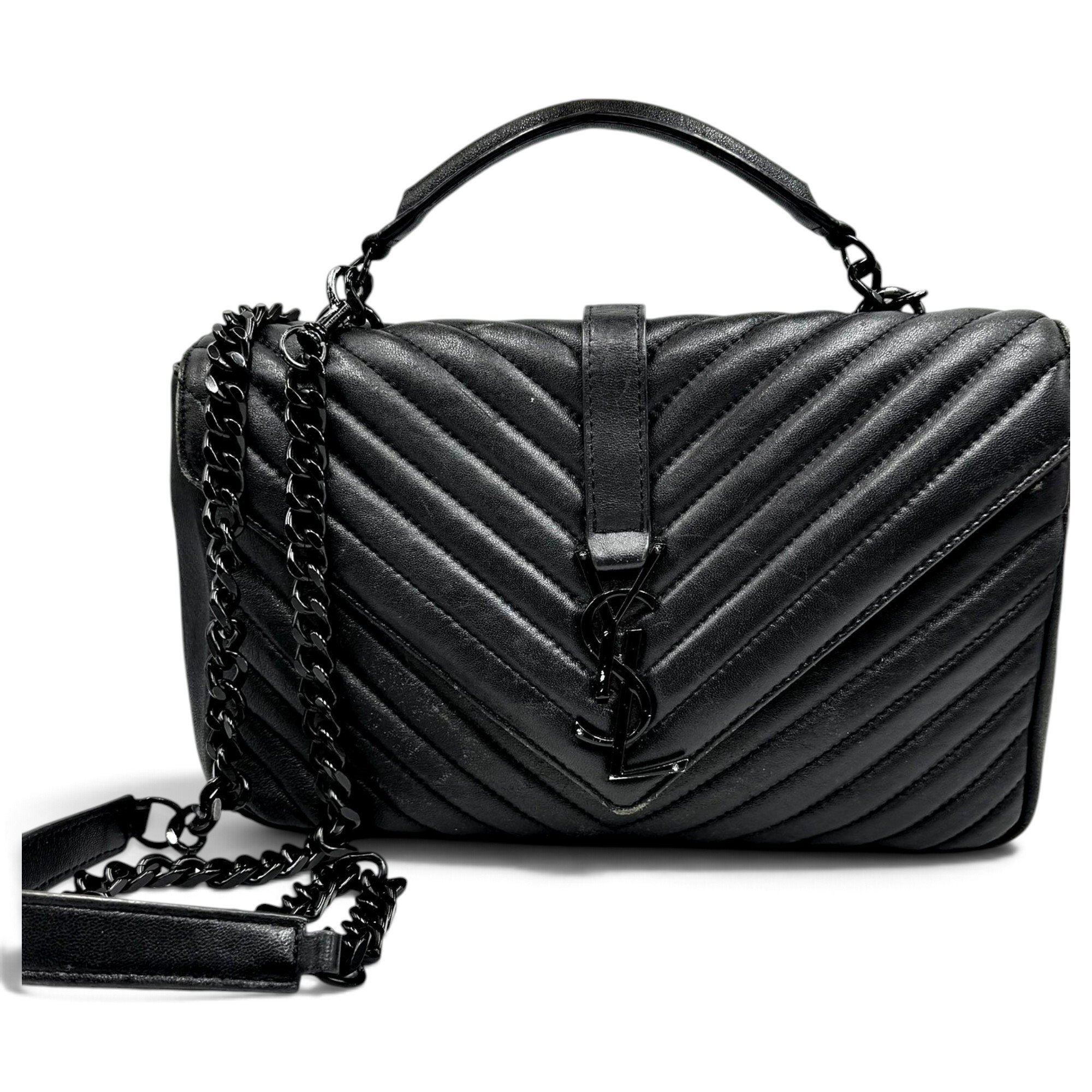 Collége monogramme leather handbag