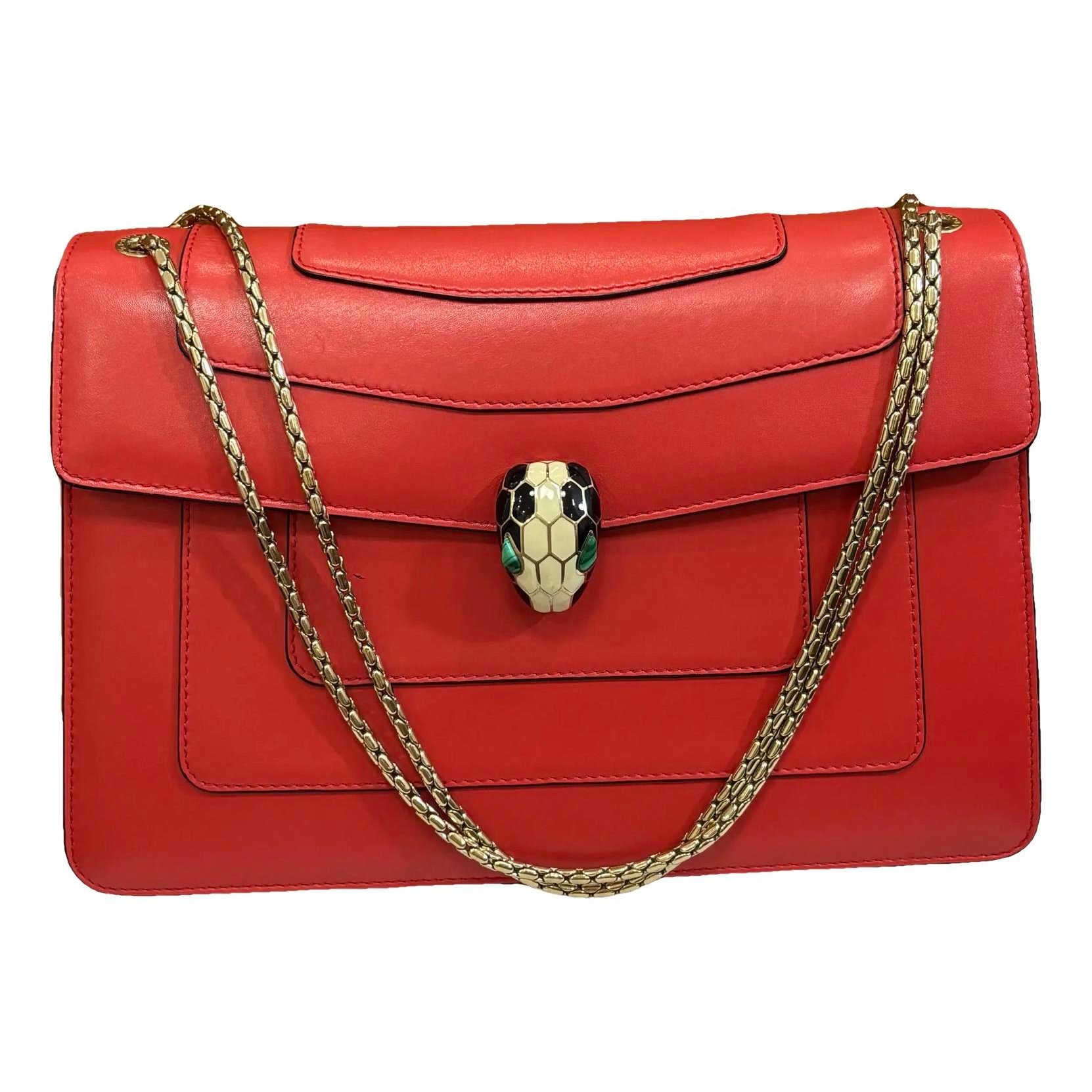 Serpenti leather handbag