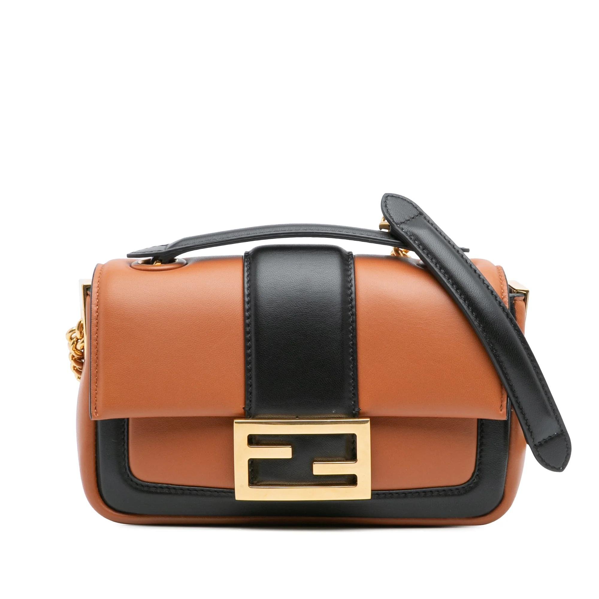 Baguette leather handbag
