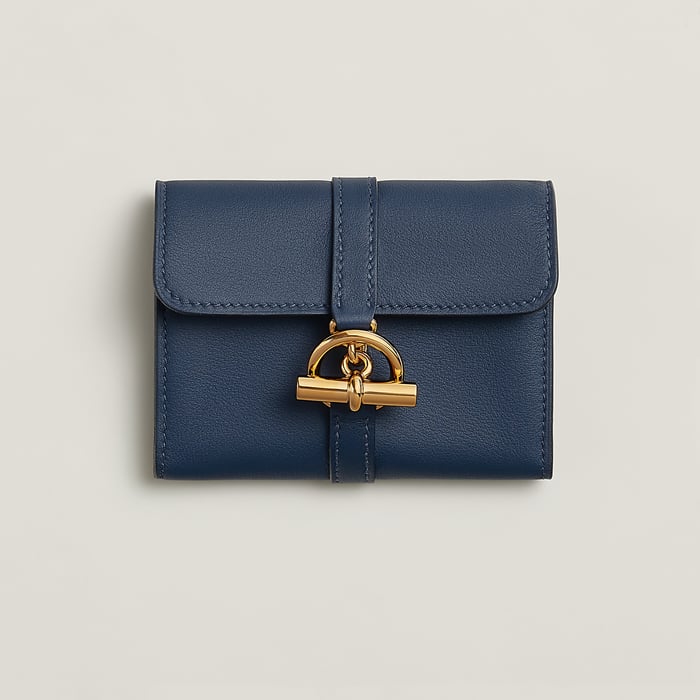 Navy Glenan Compact Wallet