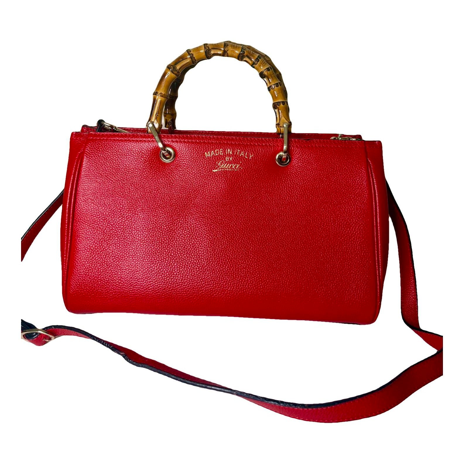 Bamboo Shopper leather tote