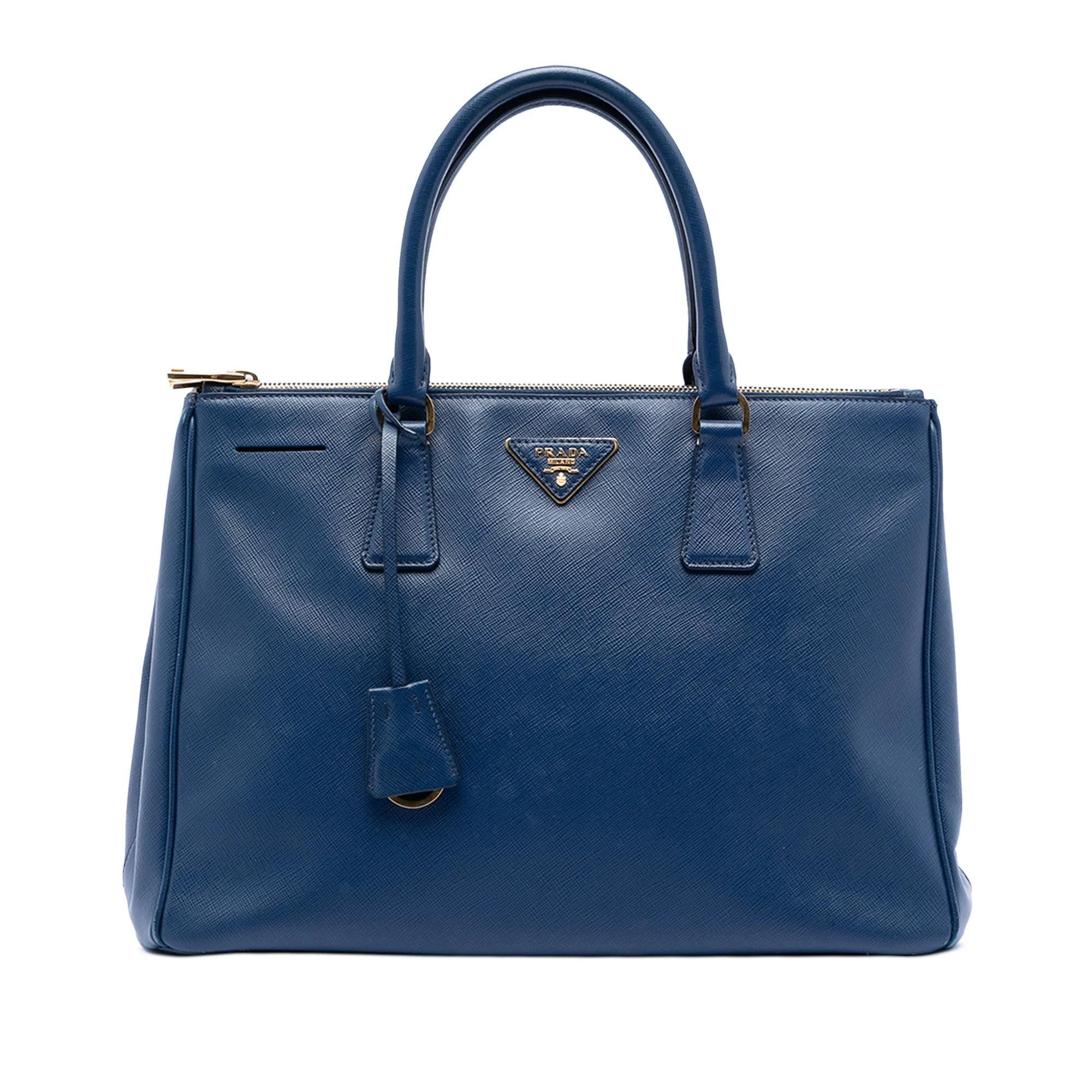Double leather satchel