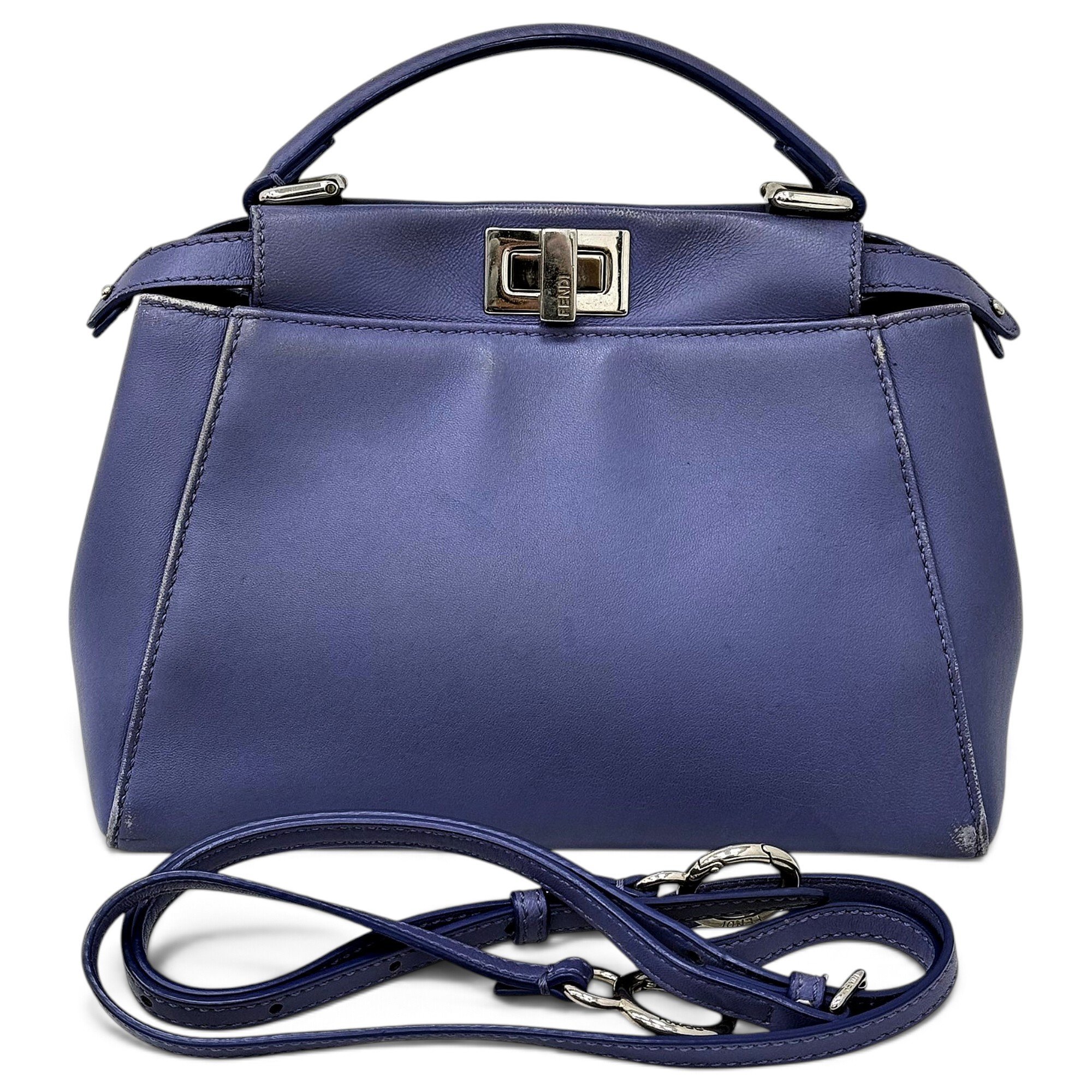 Peekaboo leather handbag