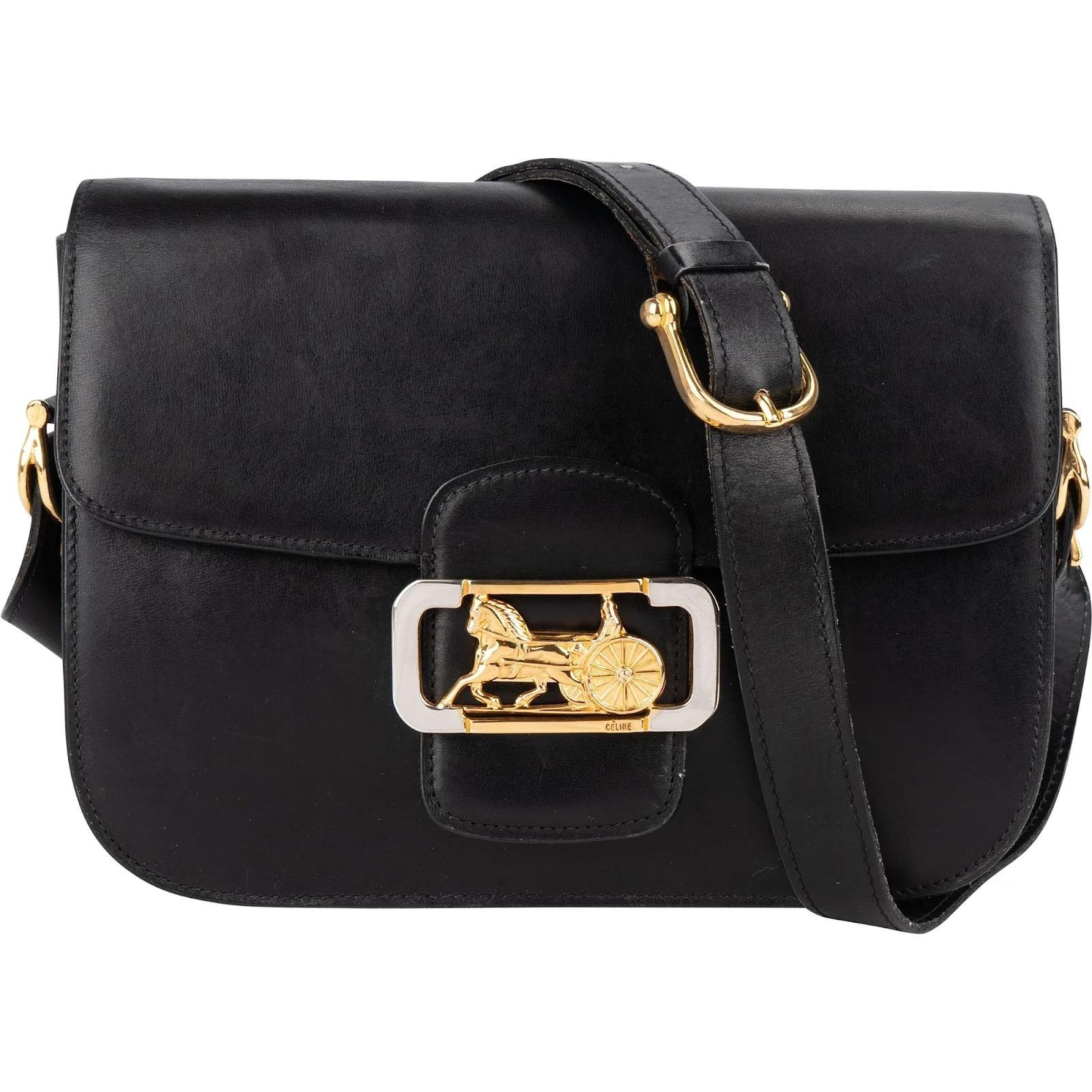 Triomphe leather handbag