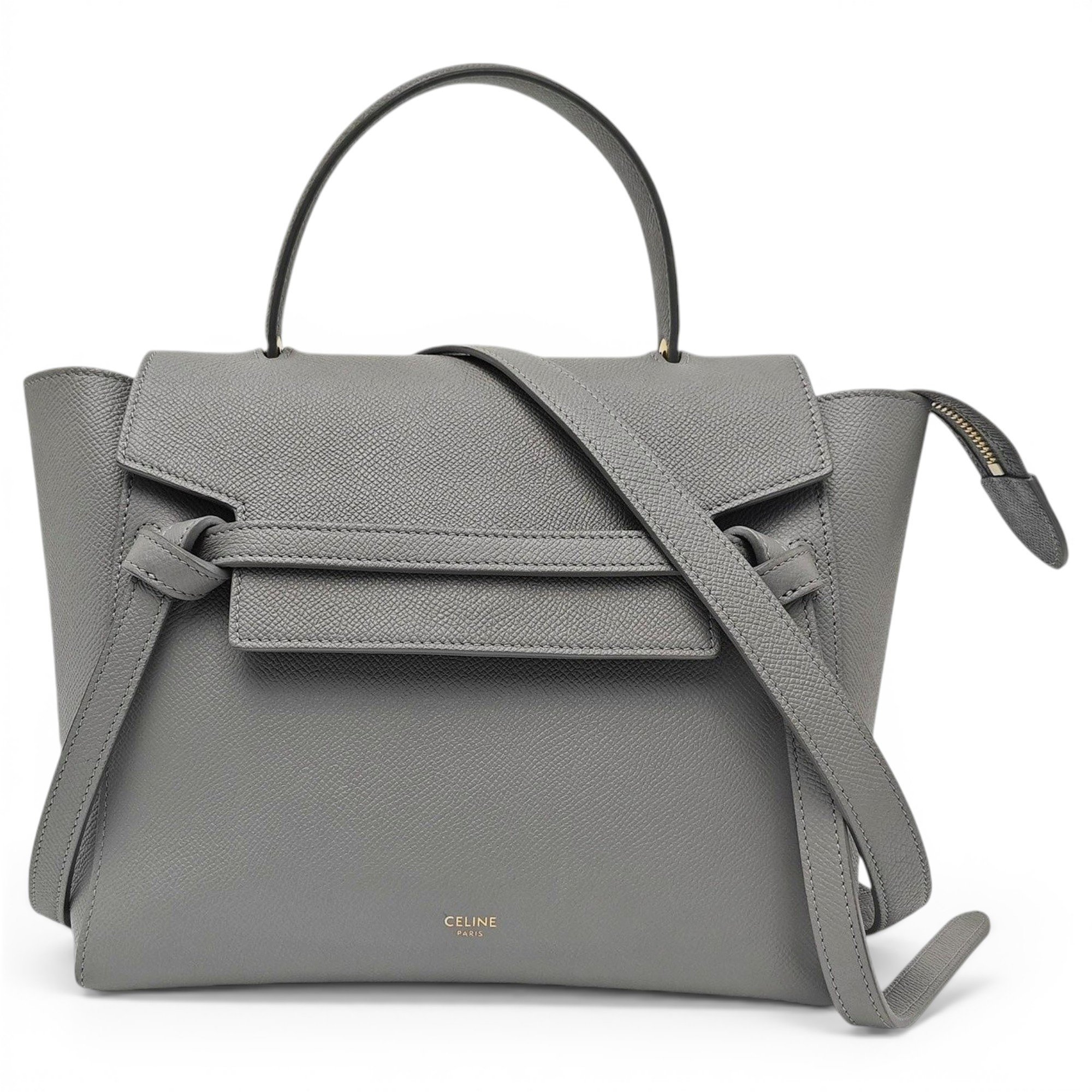 Belt leather handbag