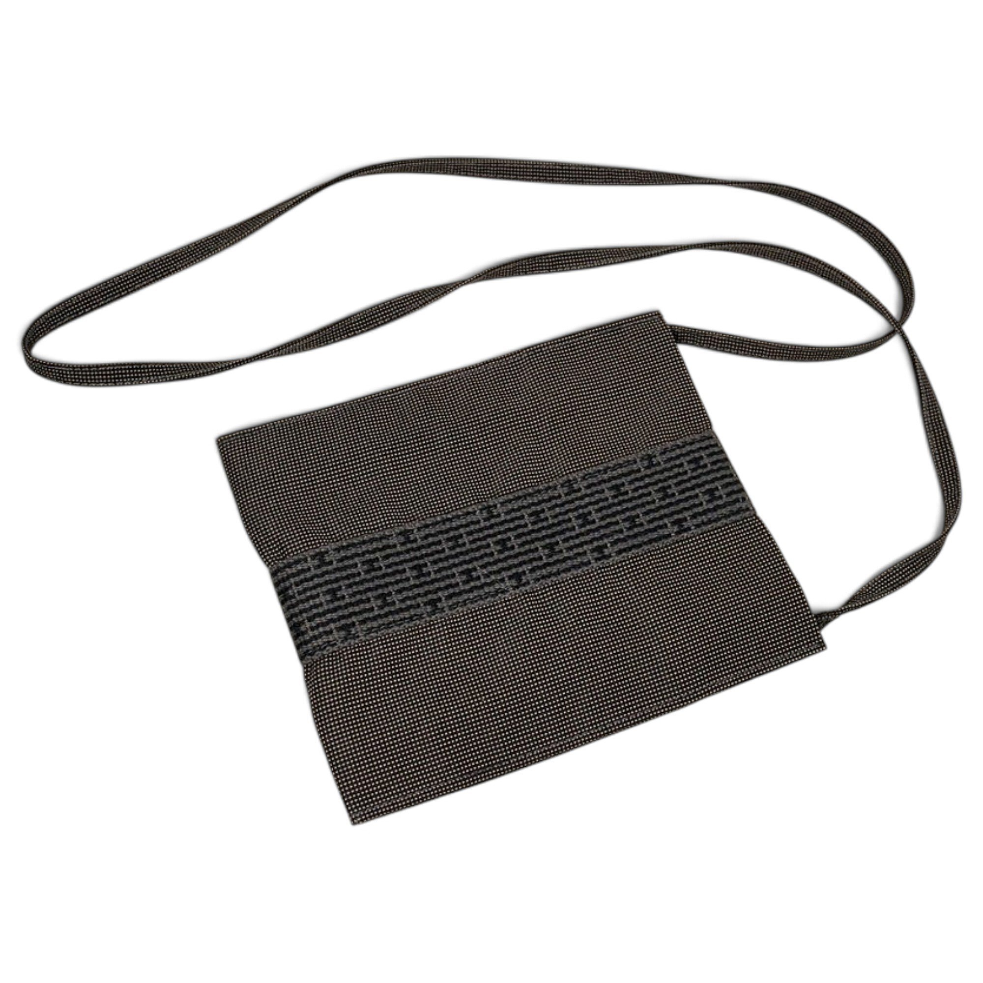 Linen crossbody bag