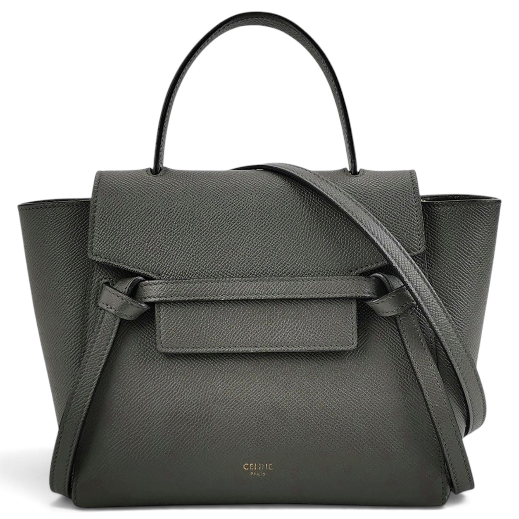 Belt leather handbag