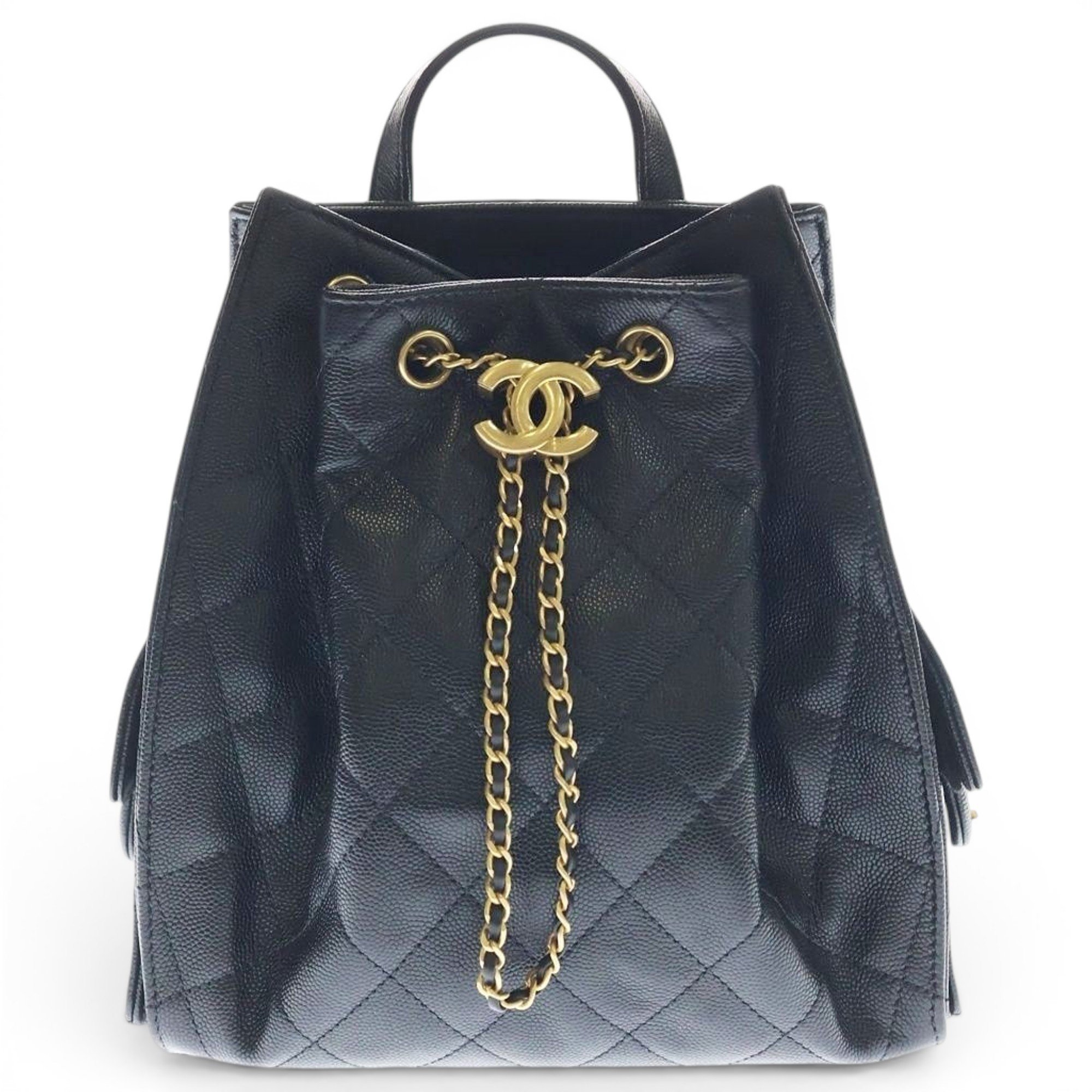 Leather backpack