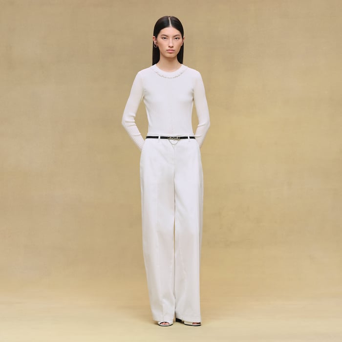 Blanc Naturel Long-sleeve Sweater