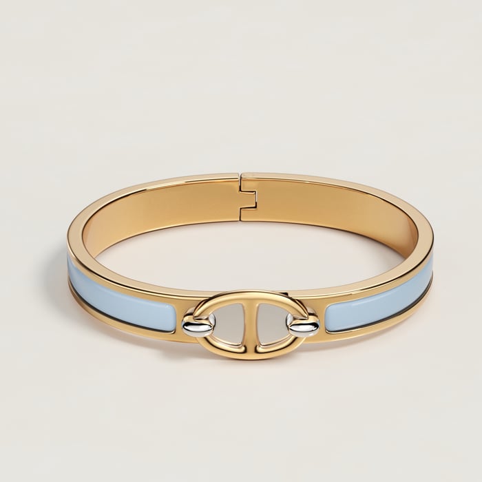 Bleu Ciel Mini Clic Chaine d'Ancre Bracelet