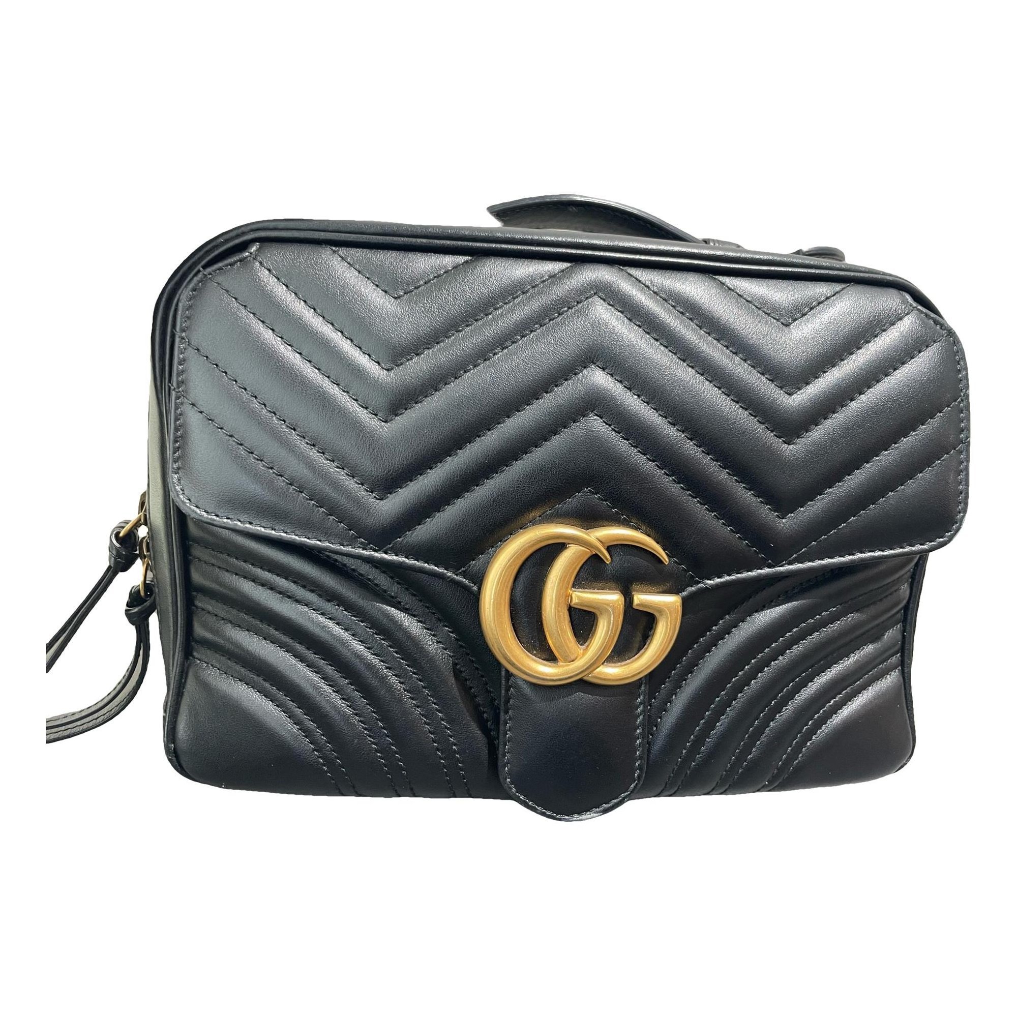 GG Marmont Flap leather handbag