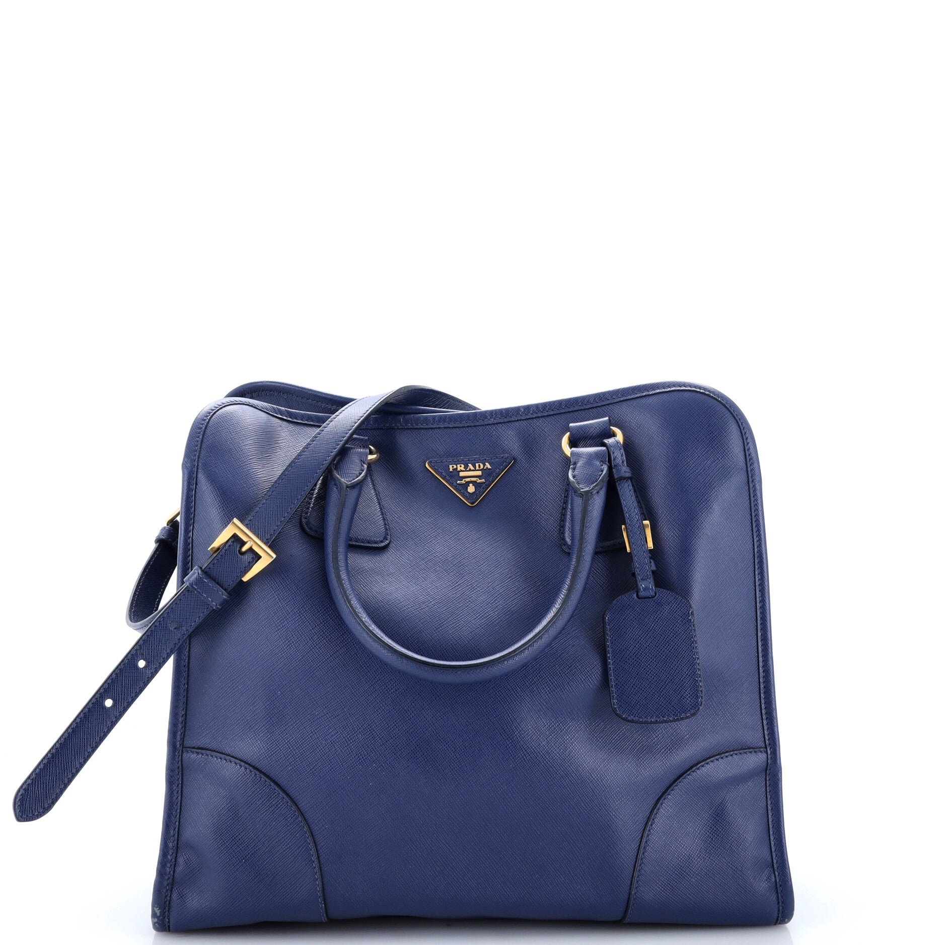 Convertible Shopping Tote Saffiano Leather Large