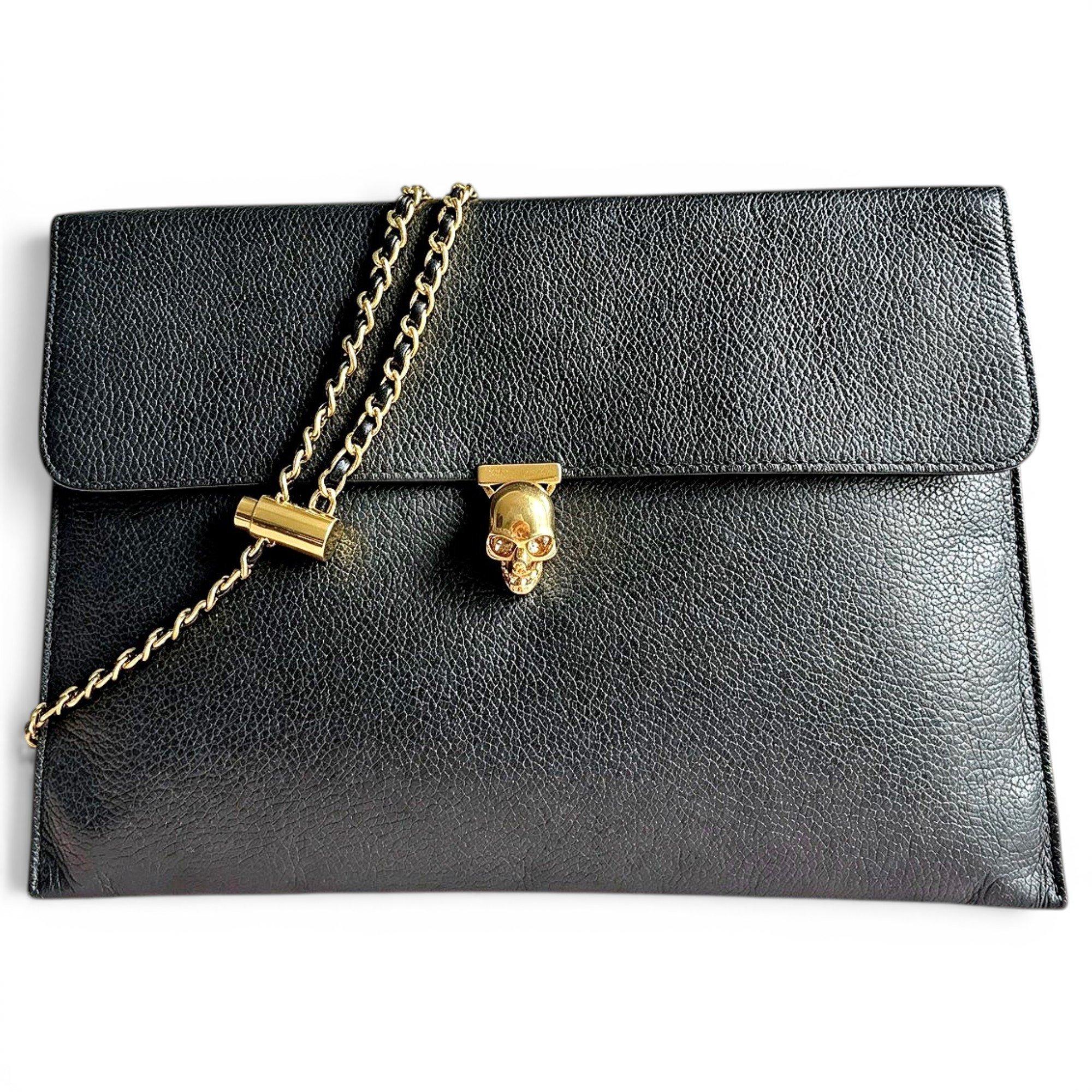 Skull leather bag