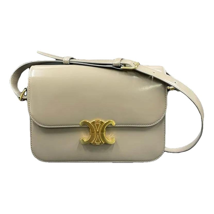 Triomphe leather handbag