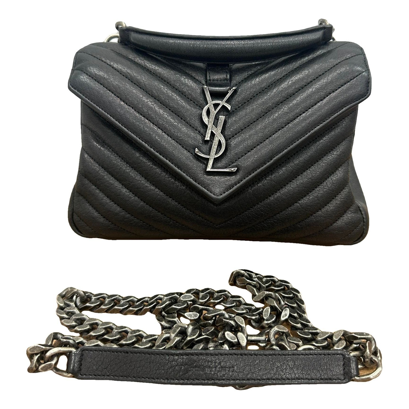 Collége monogramme leather handbag