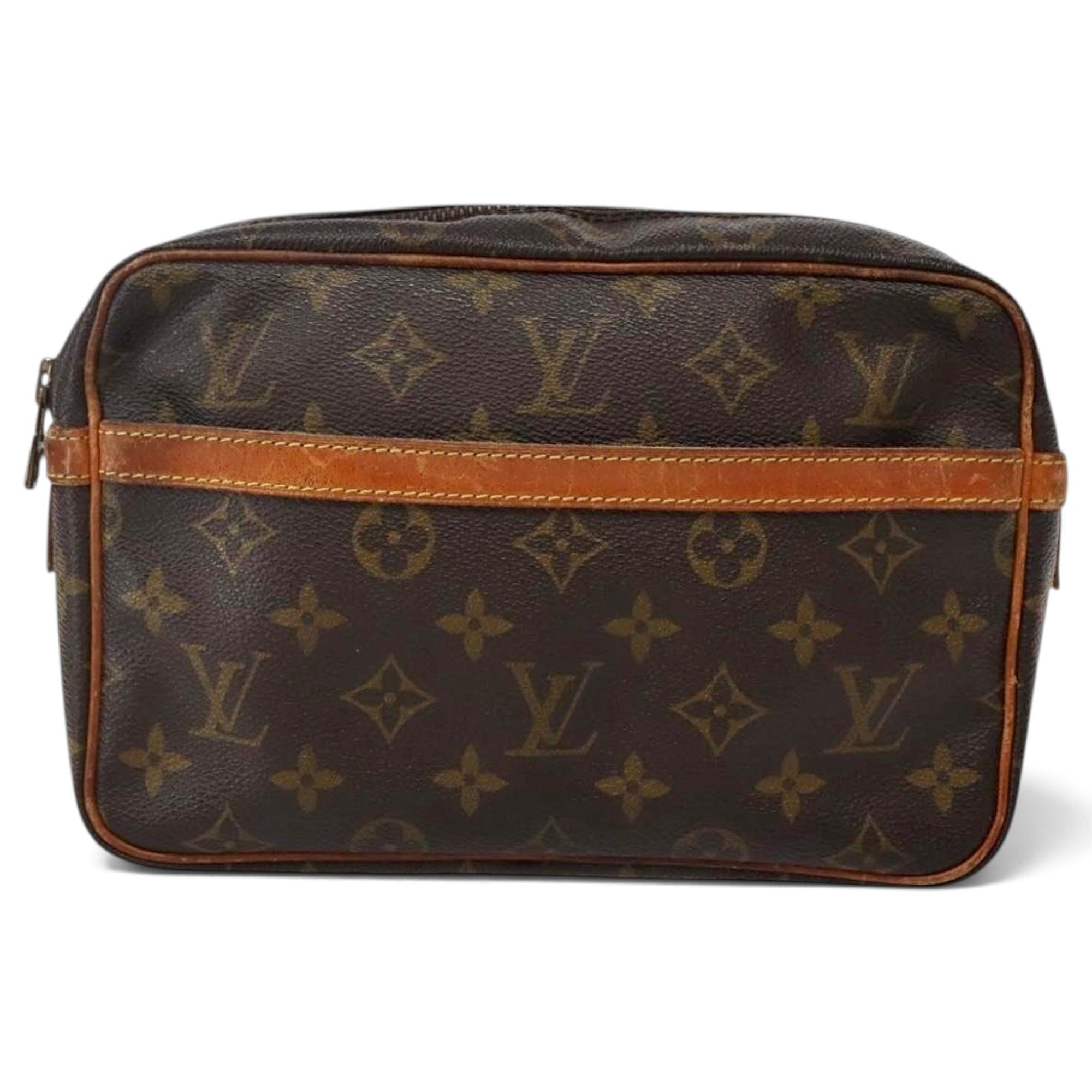 Leather clutch bag