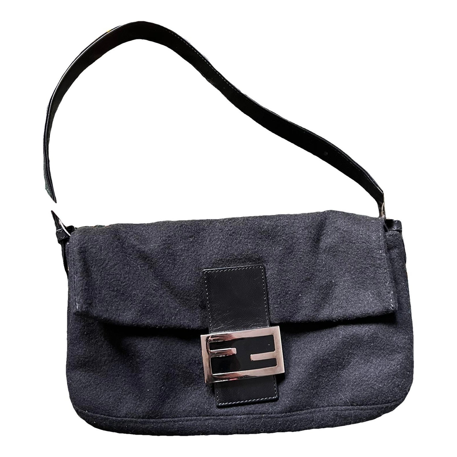Baguette cashmere handbag