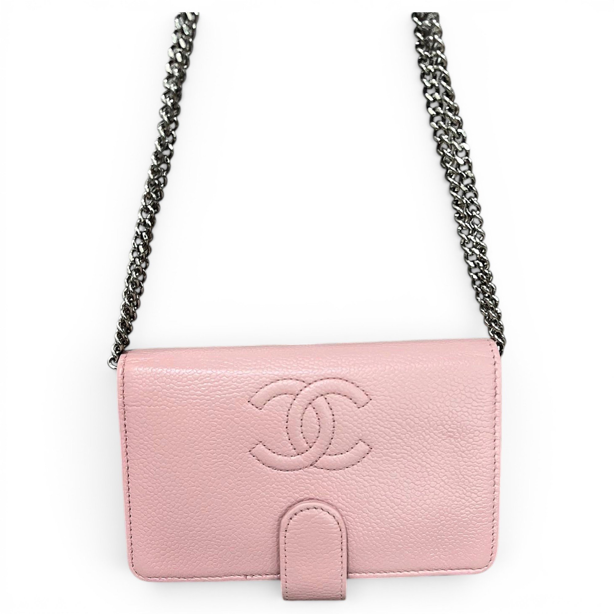 Leather clutch bag