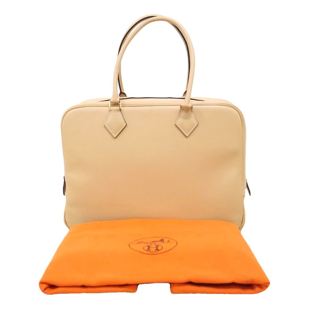 Plume leather handbag