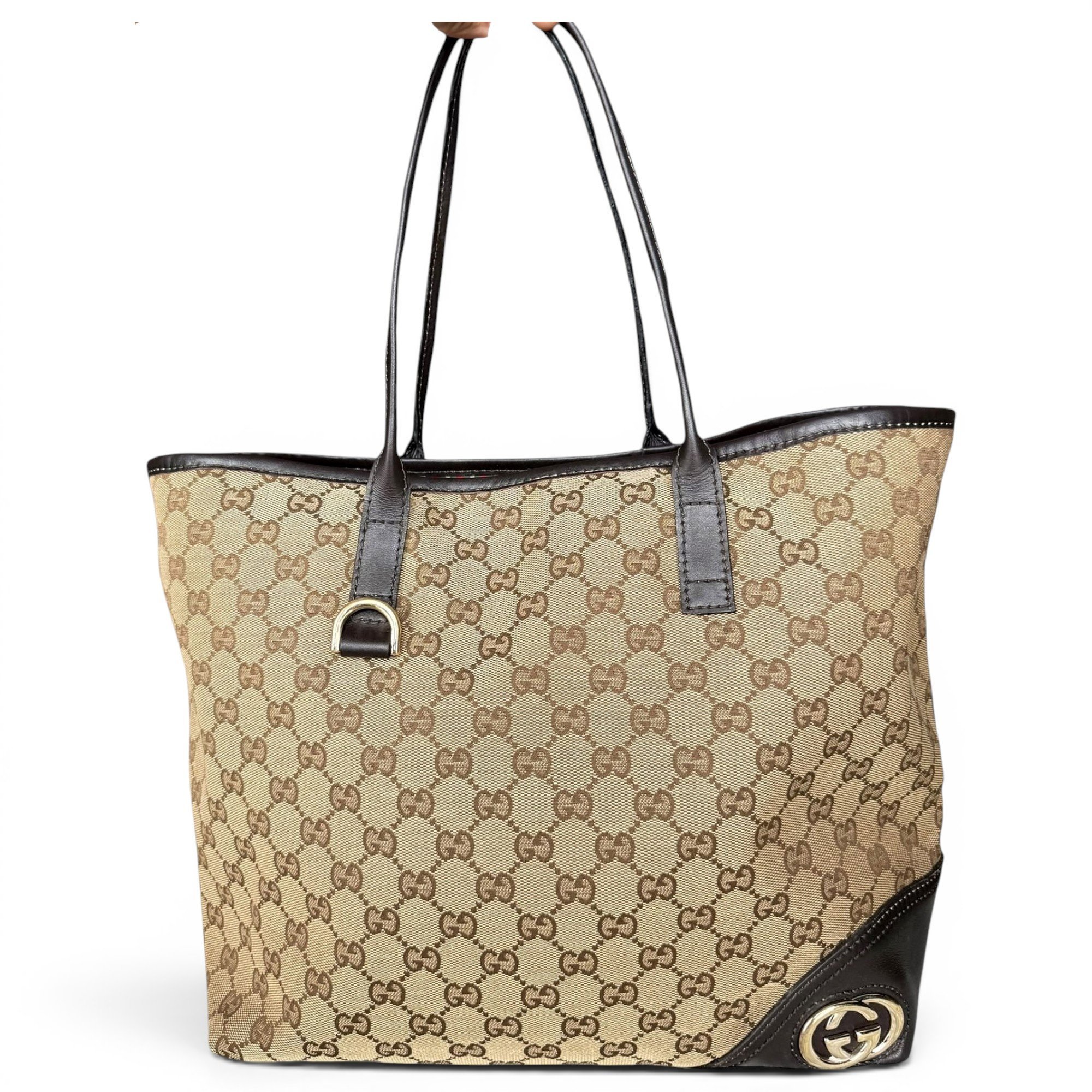 Leather tote