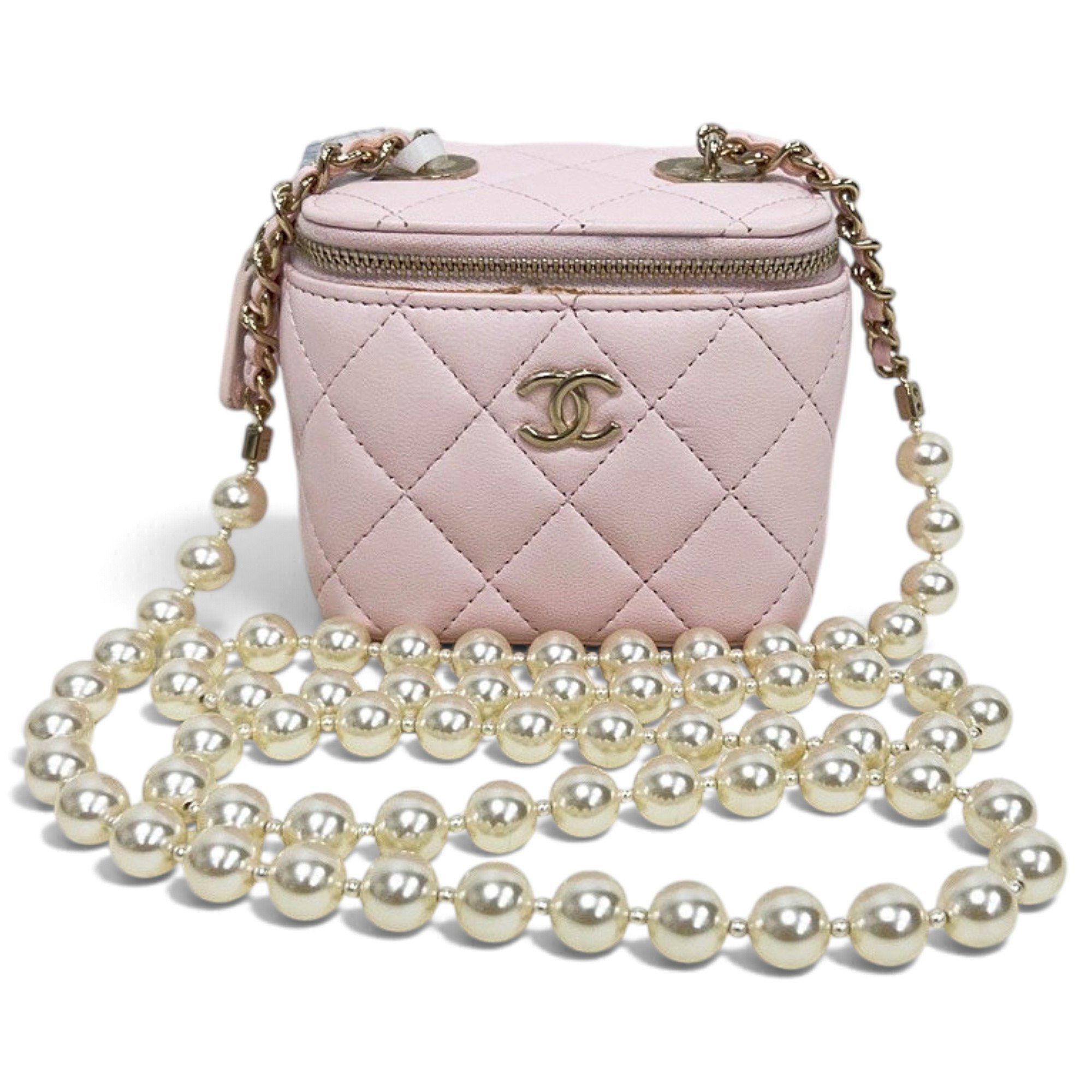 Trendy CC Vanity leather handbag
