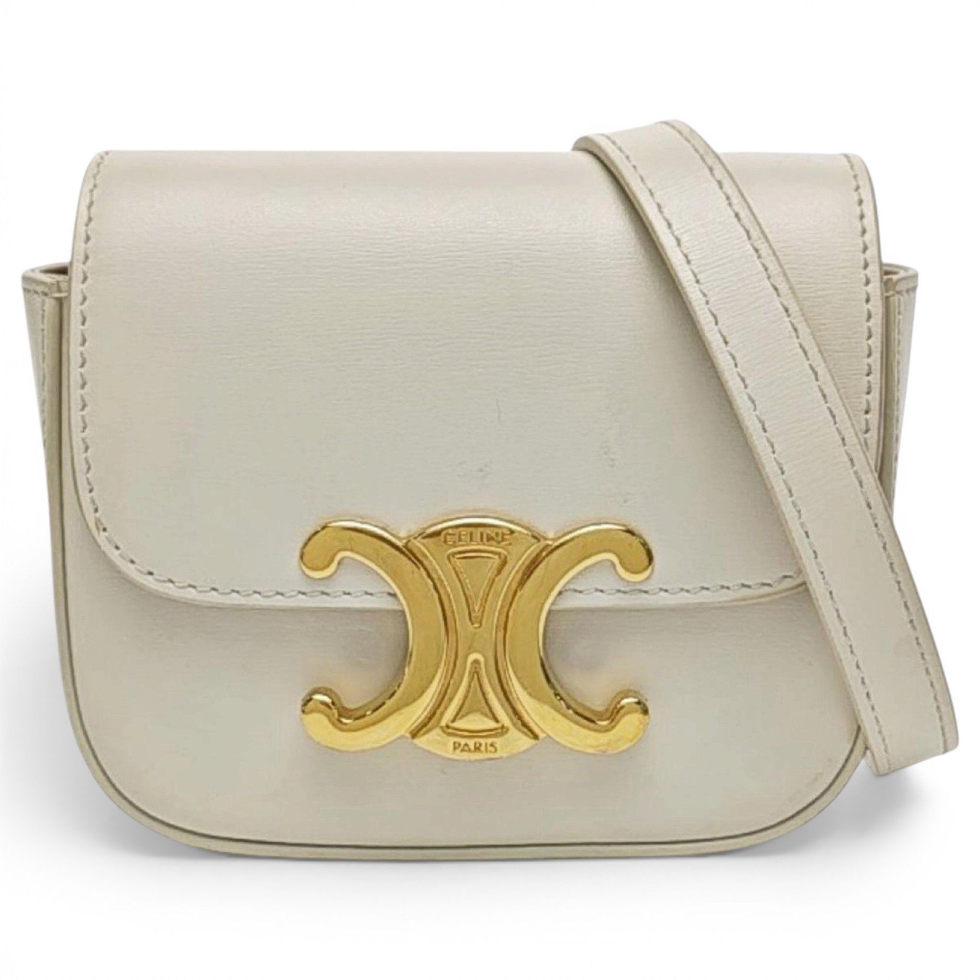 Celine Triomphe leather crossbody bag